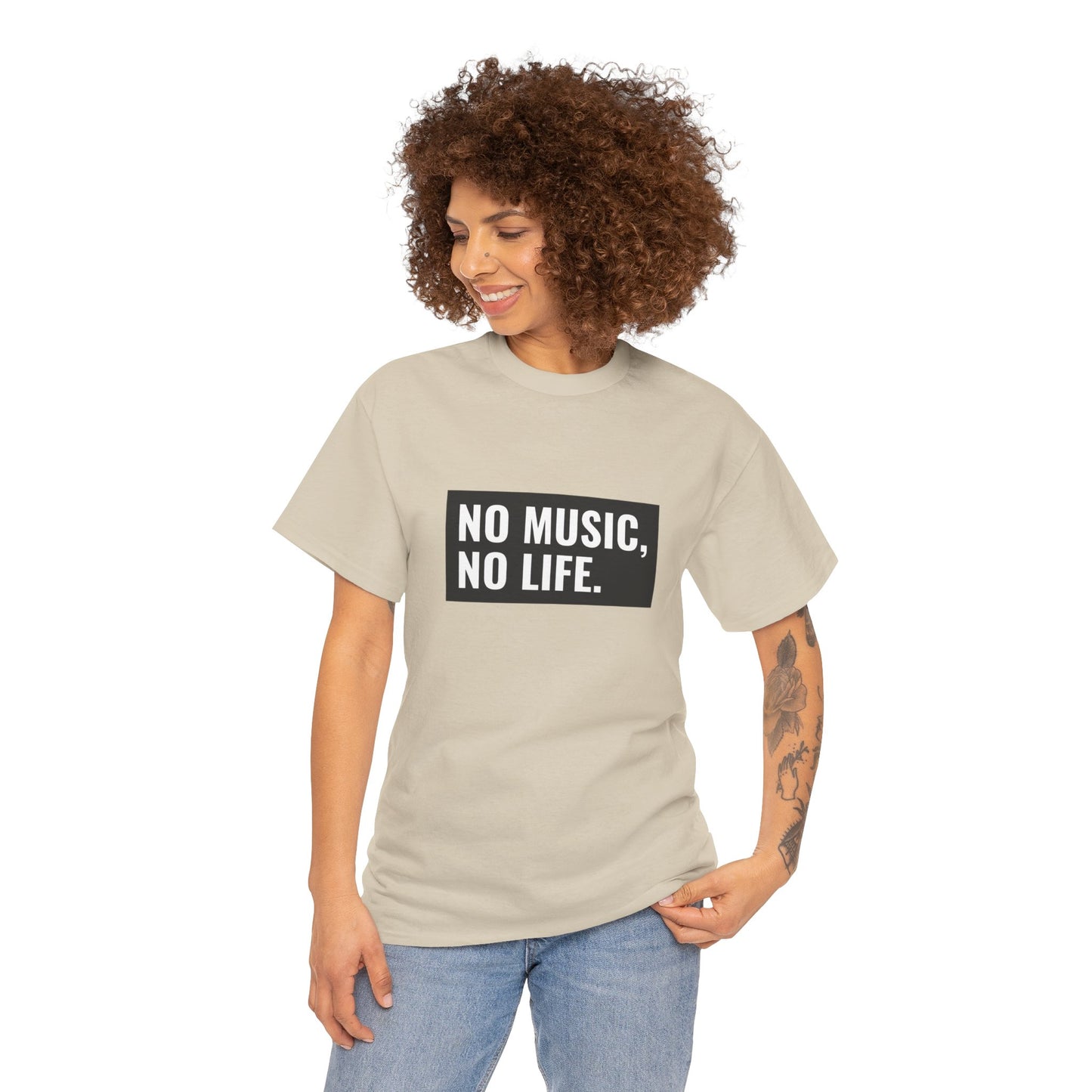 T-shirt - "Nenhuma música, nenhuma vida" | Mulheres | Romero