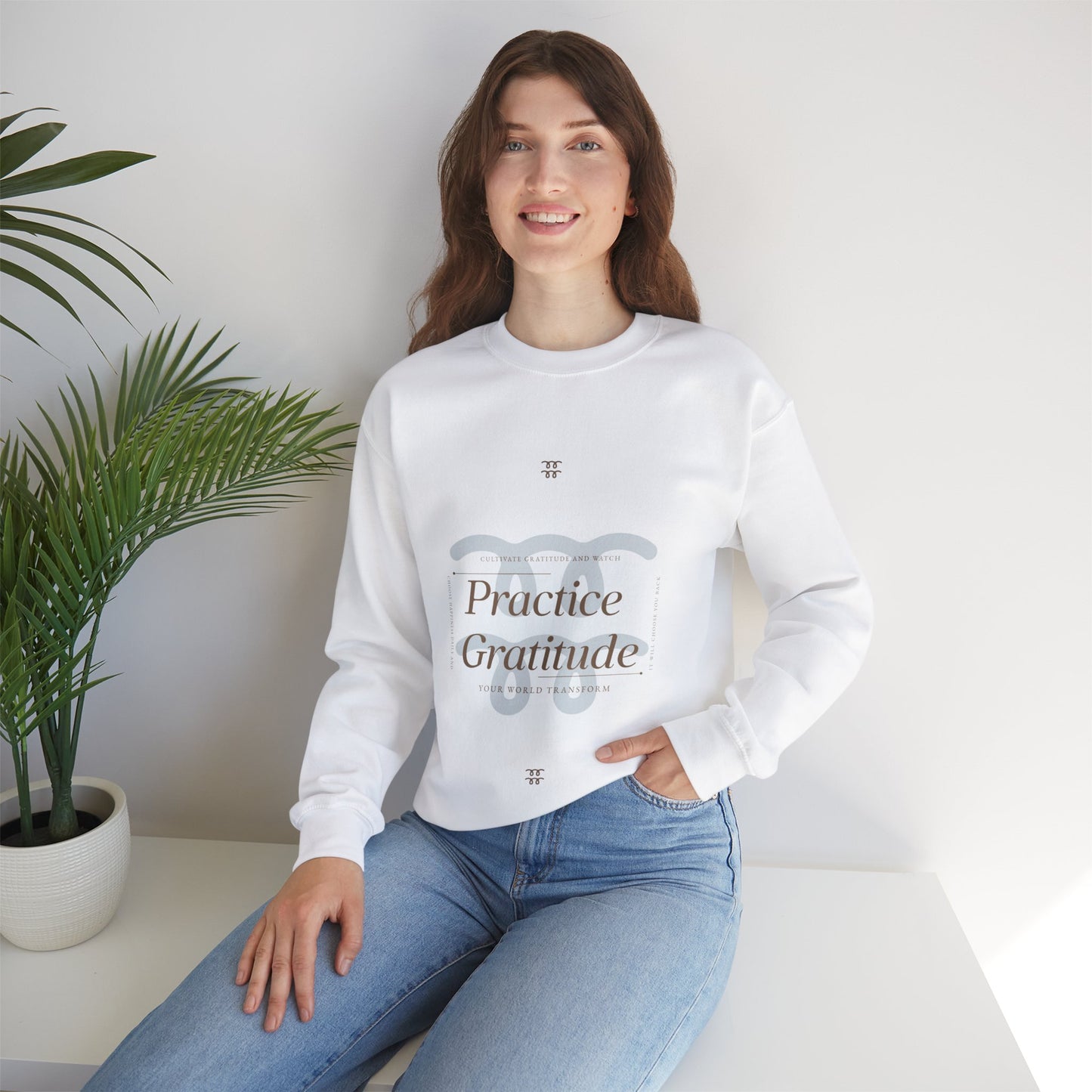 Sweatshirt "Pratique a Gratidão" - Mulher