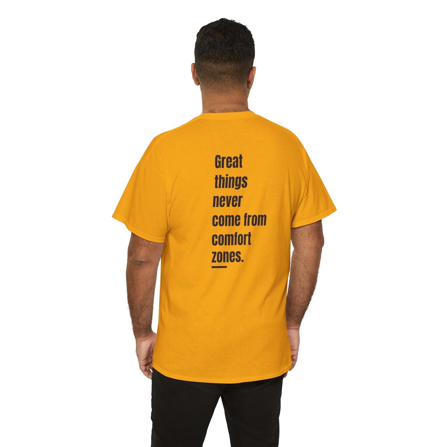 T-shirt - "Grandes coisas nunca vêm de zonas de conforto" | Homens | Romero