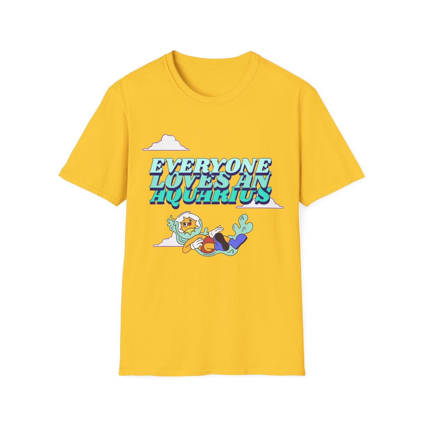 T-Shirt "Everyone loves an Aquarius" | Menu