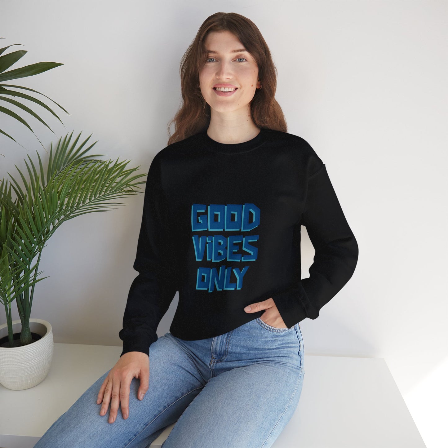 Sweatshirt "Good Vibes Only" -Woman