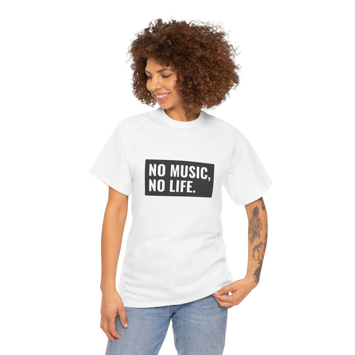 T-shirt - "Nenhuma música, nenhuma vida" | Mulheres | Romero