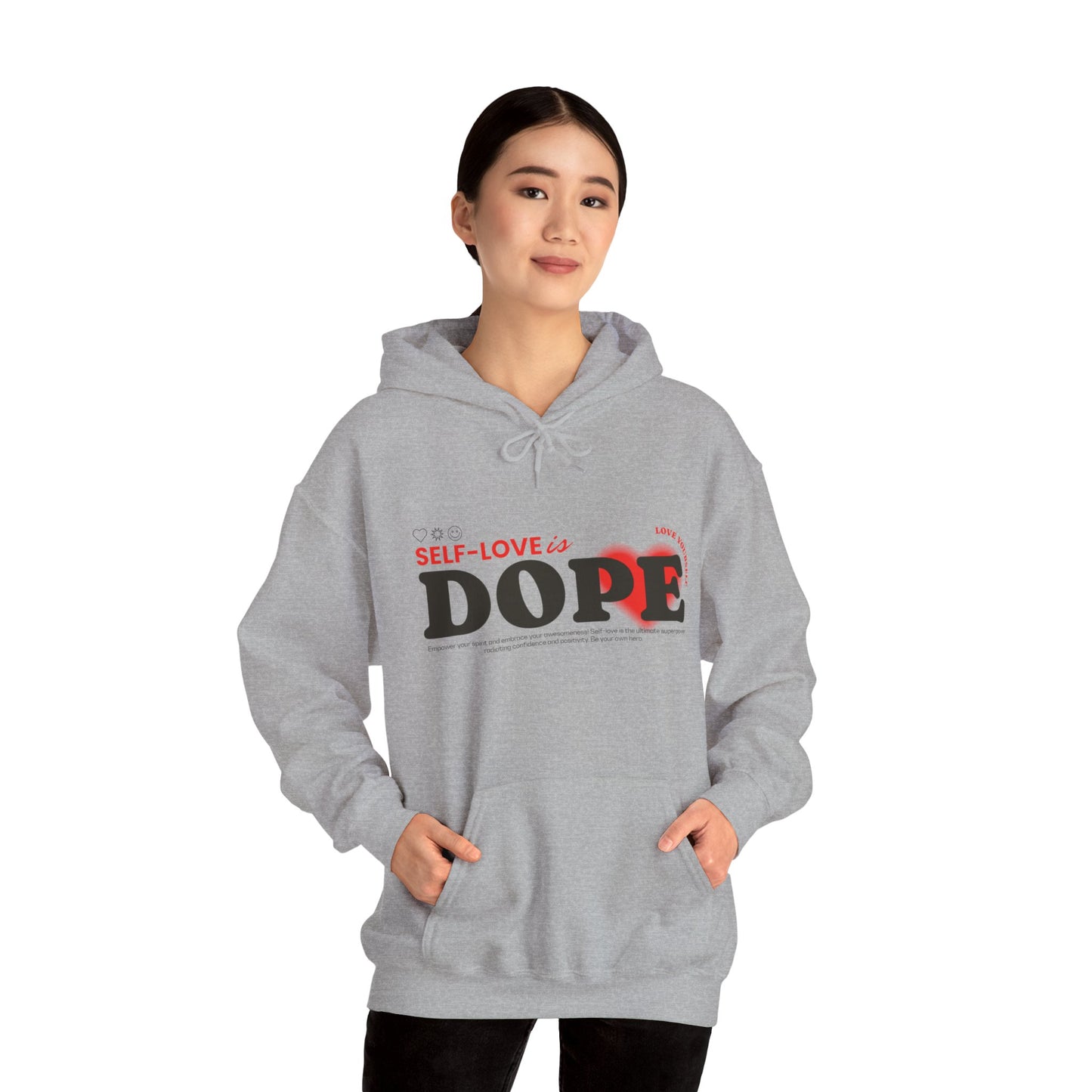 Moletom com capuz "Auto-love is Dope" - Feminino