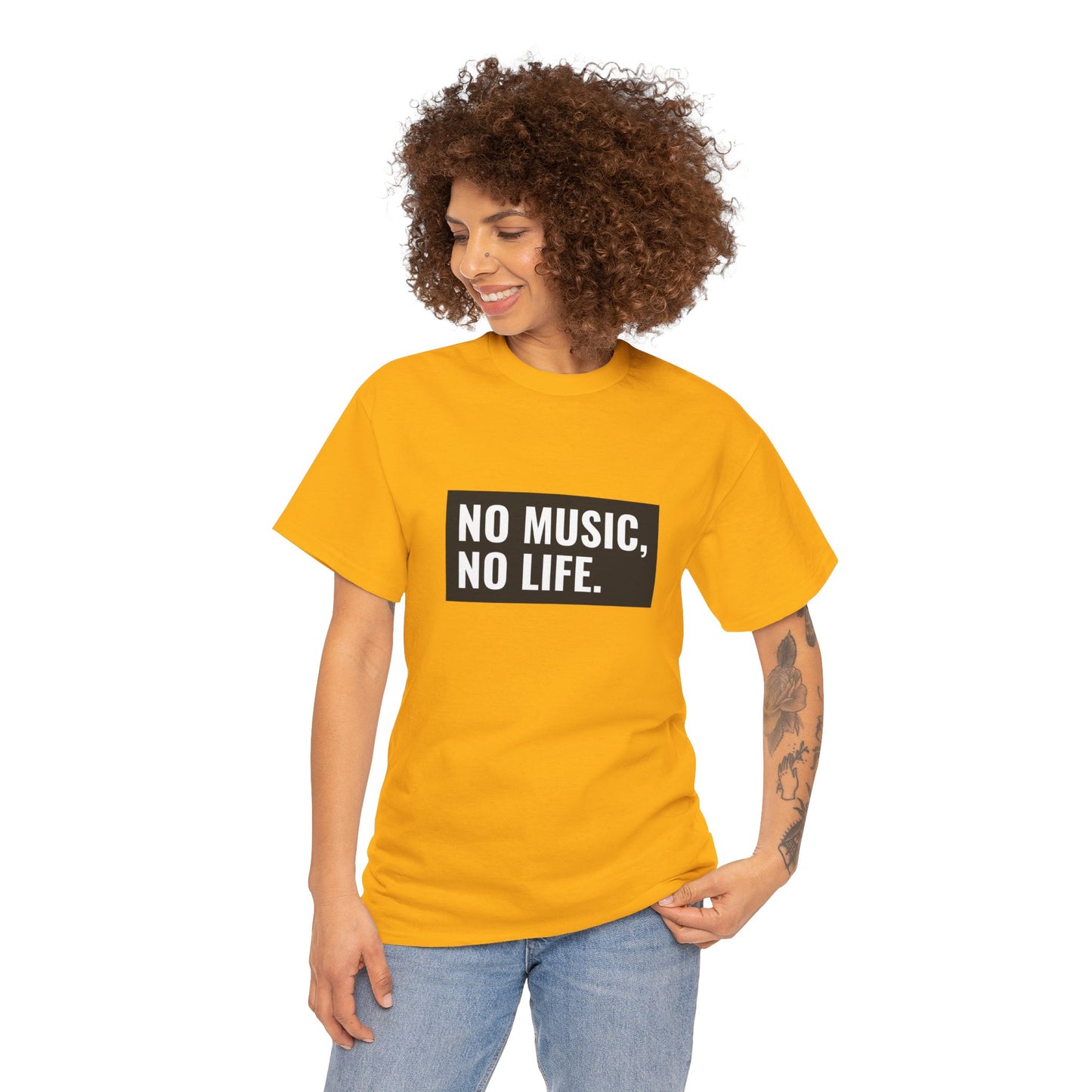 T-shirt - "Nenhuma música, nenhuma vida" | Mulheres | Romero