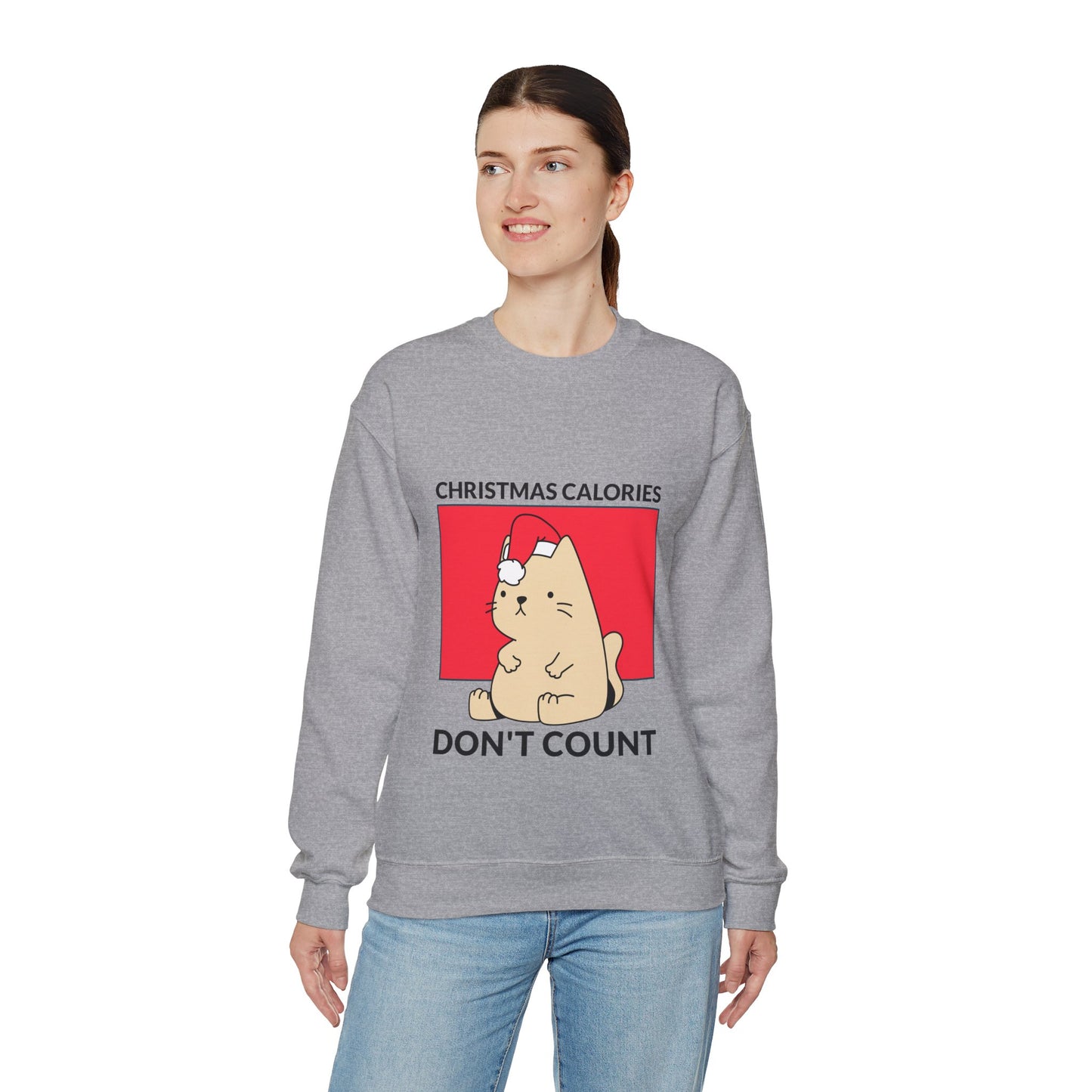 Sweatshirt "Christmas Calories Don't Count" - Woman