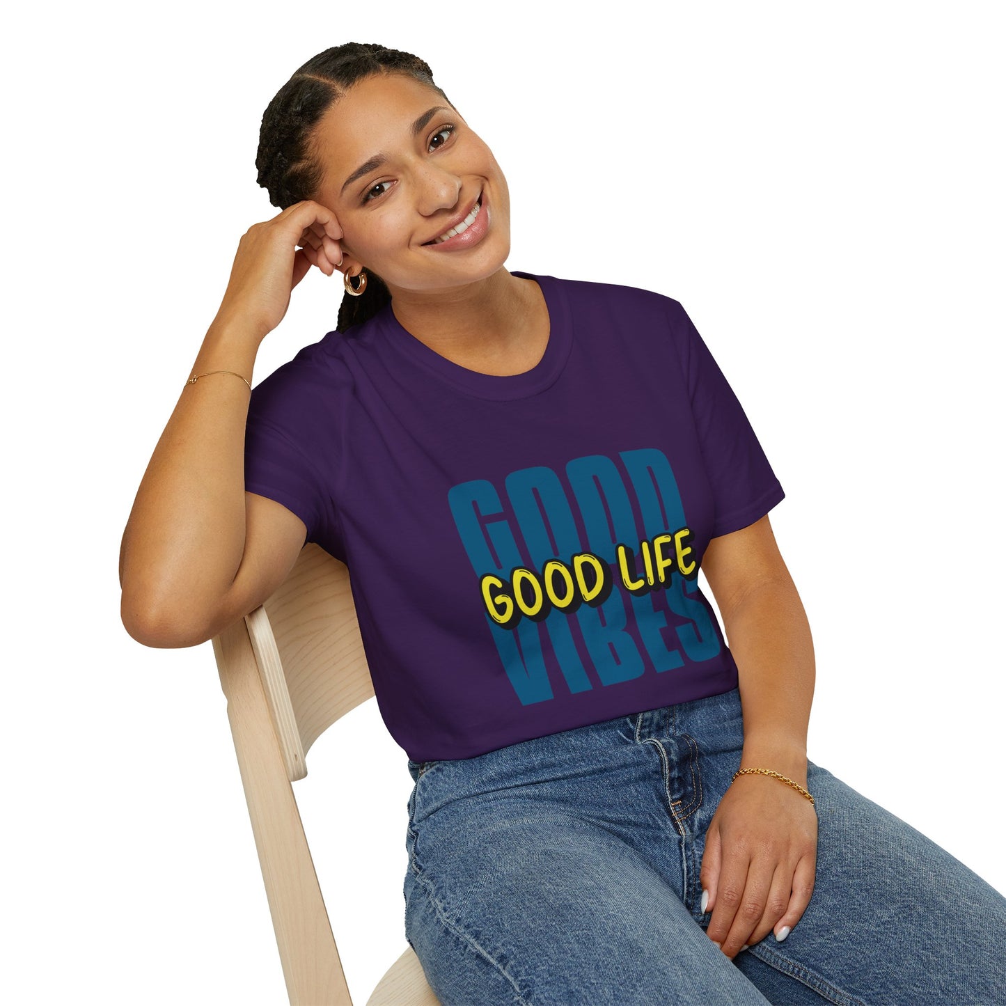 T-Shirt "Good Vibes, Good Life" - Woman