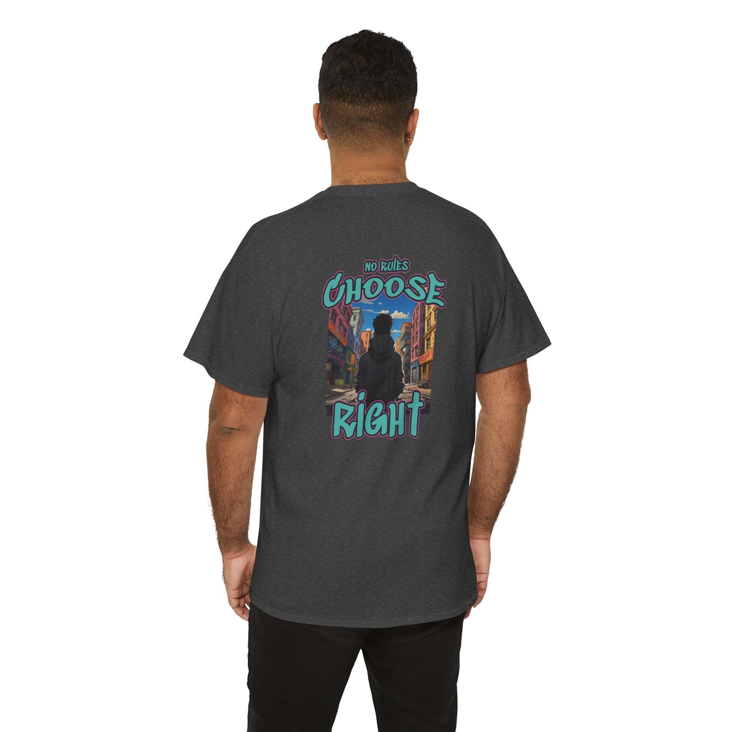 T-shirt - "No Rules, Choose Right" for a Style Without Limits - Romero's