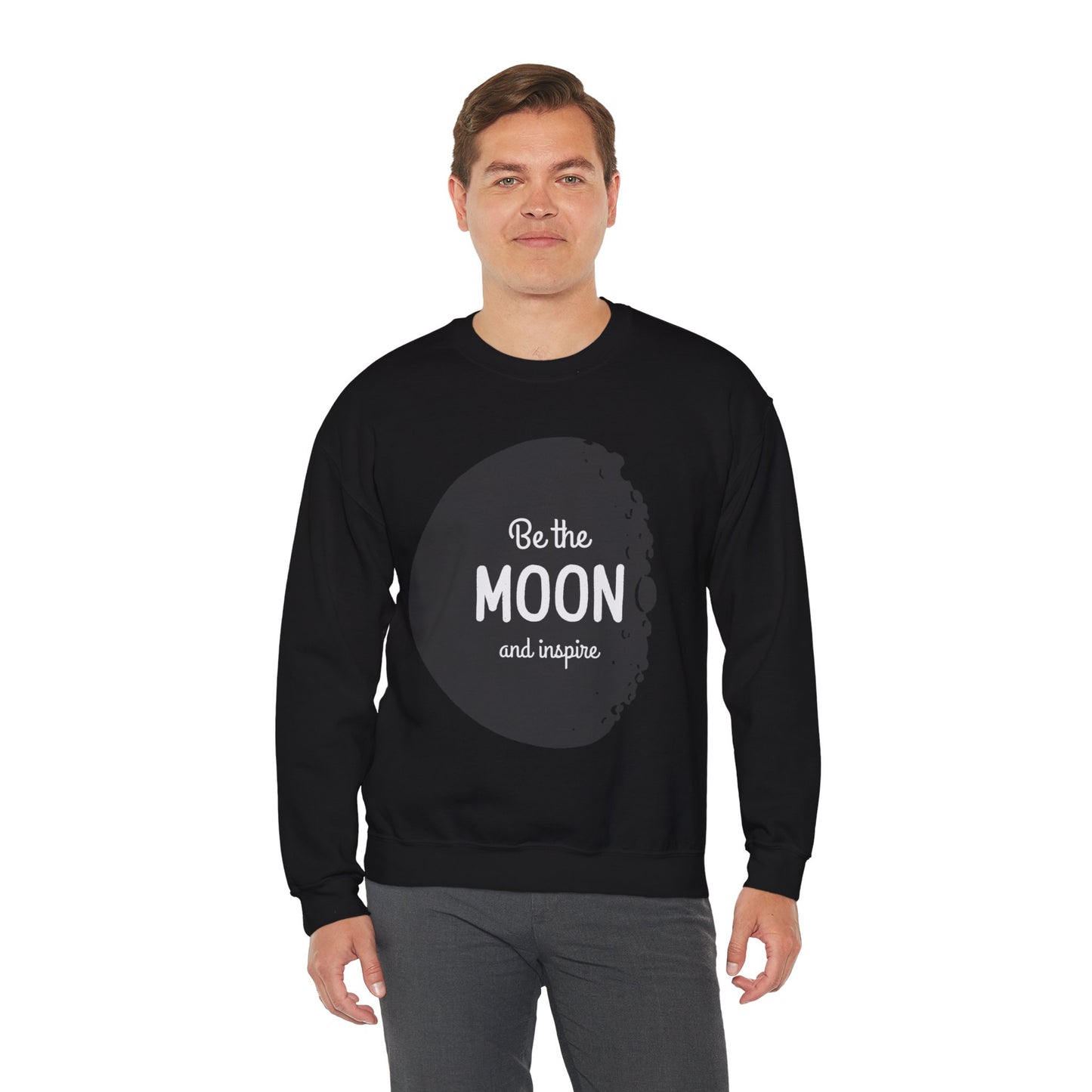 Sweatshirt "Seja a Lua e Inspire" - Homem