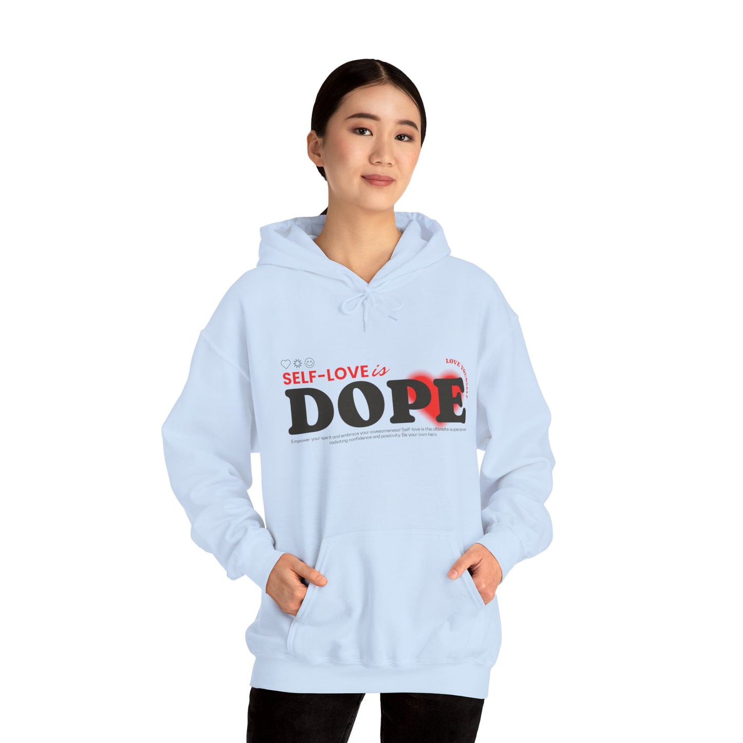 Moletom com capuz "Auto-love is Dope" - Feminino