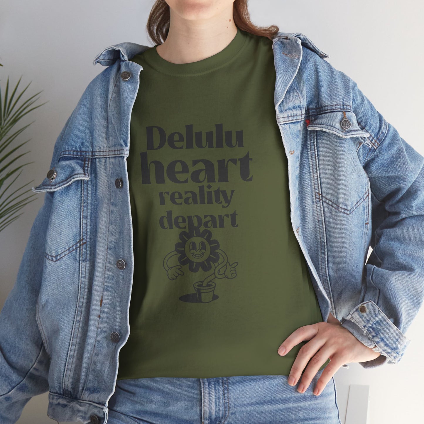 T-shirt -"Delulu Heart, Reality Depart" - Women -  Romero's