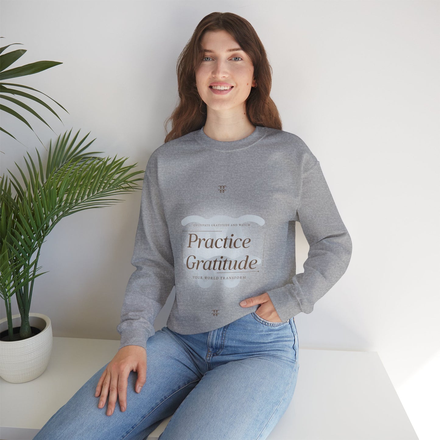 Sweatshirt "Pratique a Gratidão" - Mulher