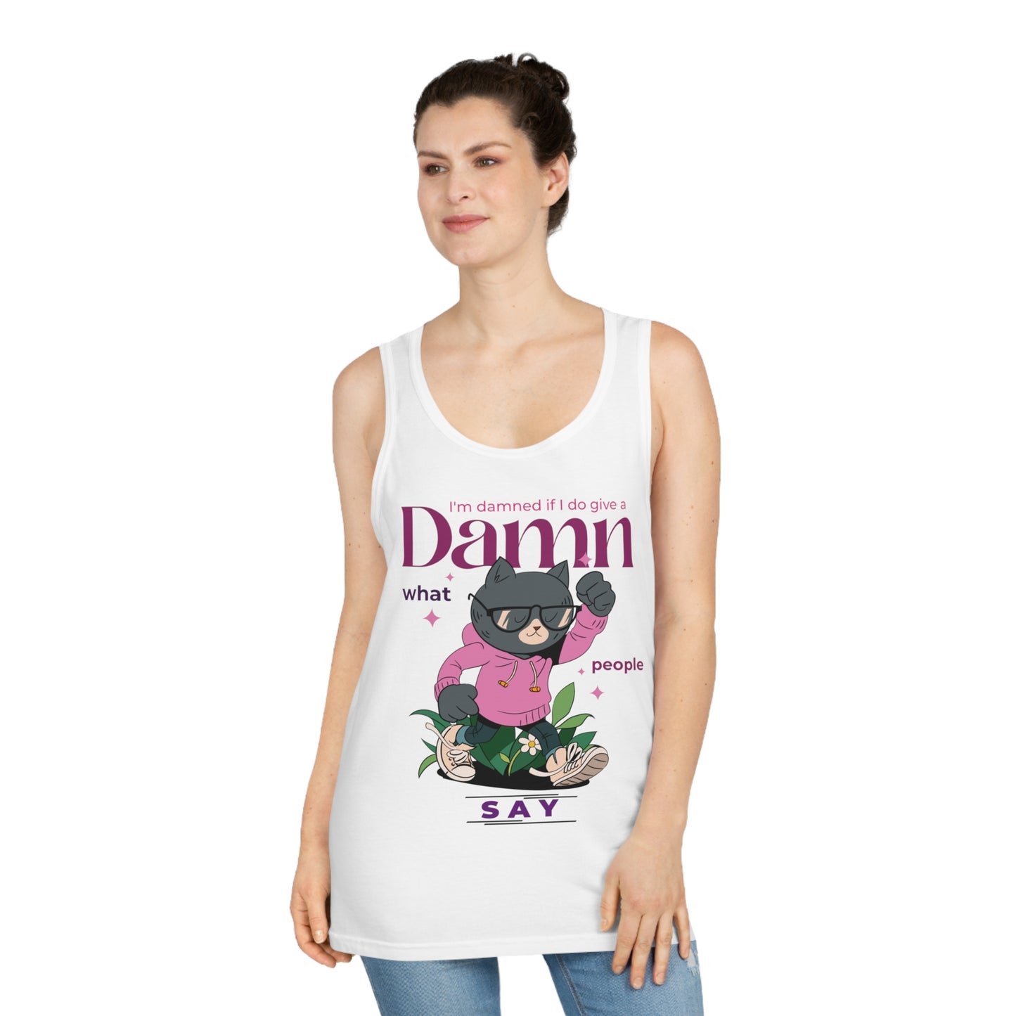 Softstyle™ "I'm Damned if I Do Give a Damn" Tank Top - Taylor's Edition 