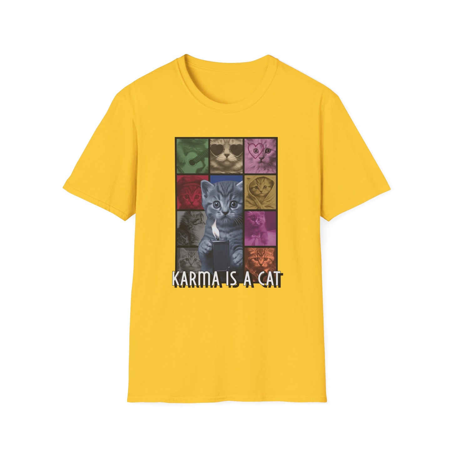 T-shirt "Karma é um Gato" - Homem