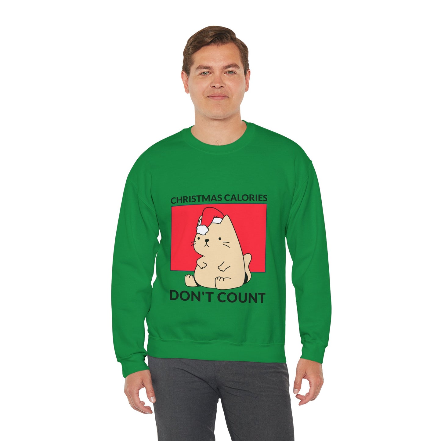 Sweatshirt "Christmas Calories Don't Count" - Man