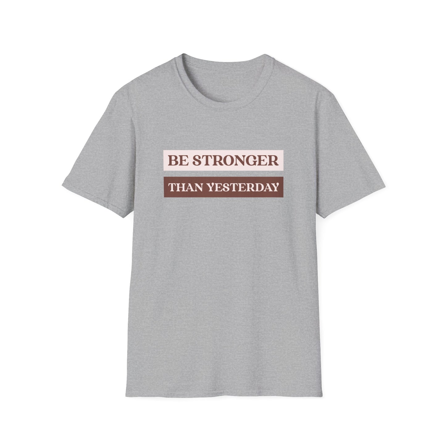 "'Be Stronger than Yesterday' T-shirt | Men | Romero's: Style with Purpose"