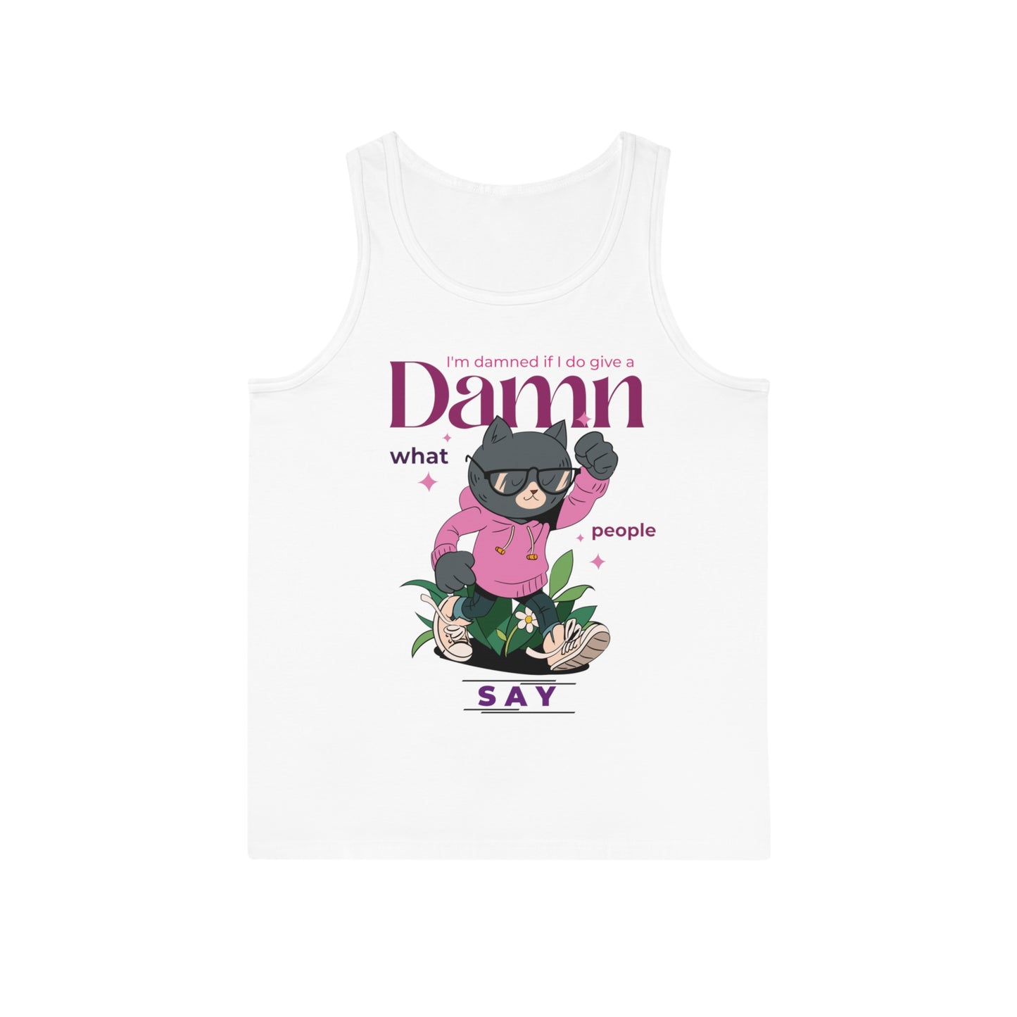 Camiseta Sin Mangas Softstyle™ "I'm Damned if I Do Give a Damn" - Taylor's Edition