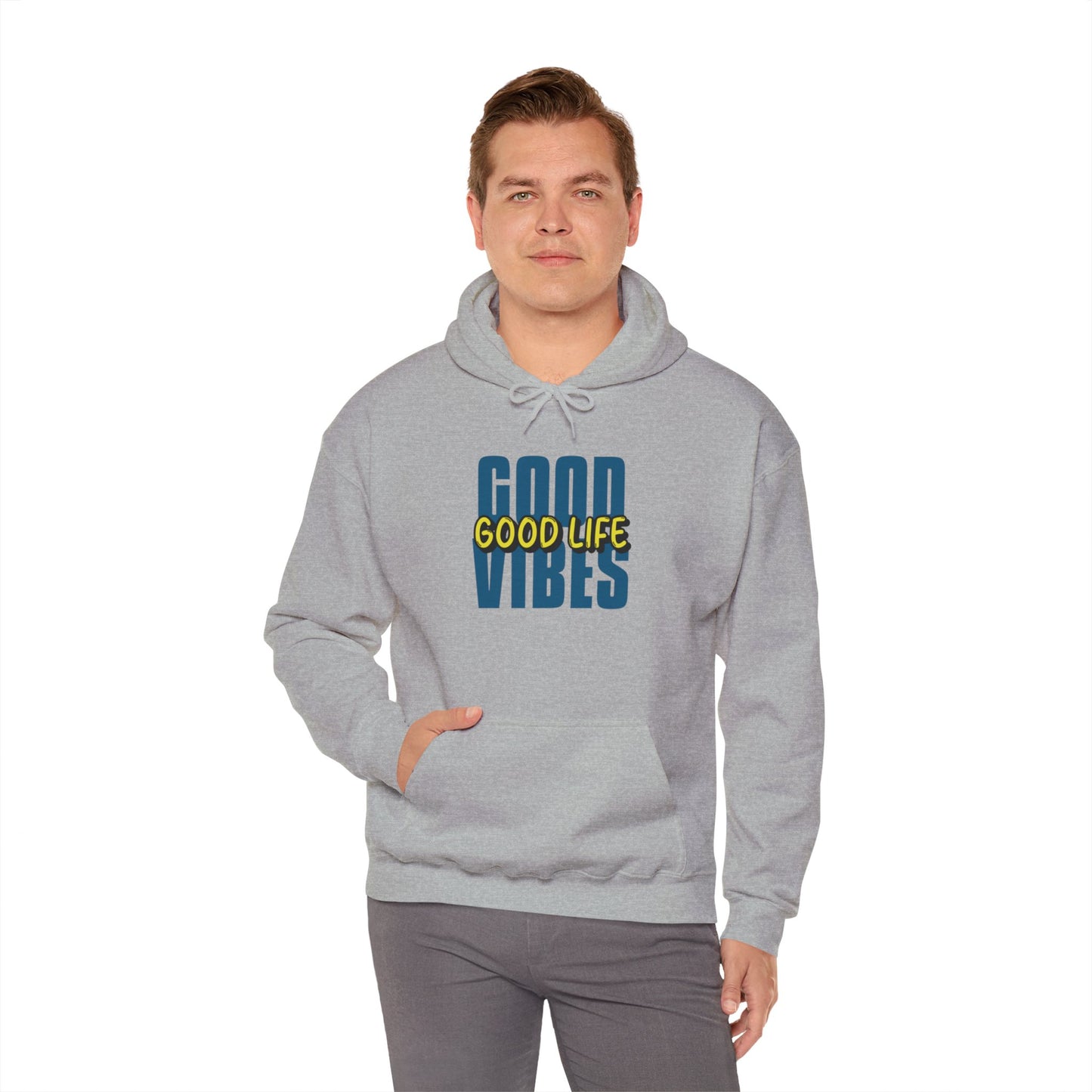 "Good Vibes, Good Life" hooded sweatshirt - Man