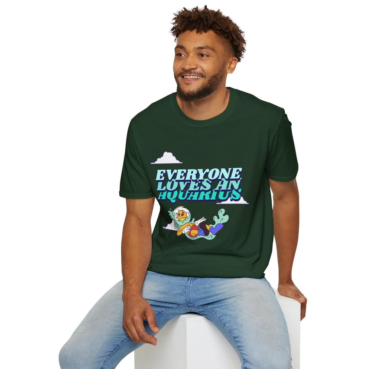 T-Shirt "Everyone loves an Aquarius" | Menu