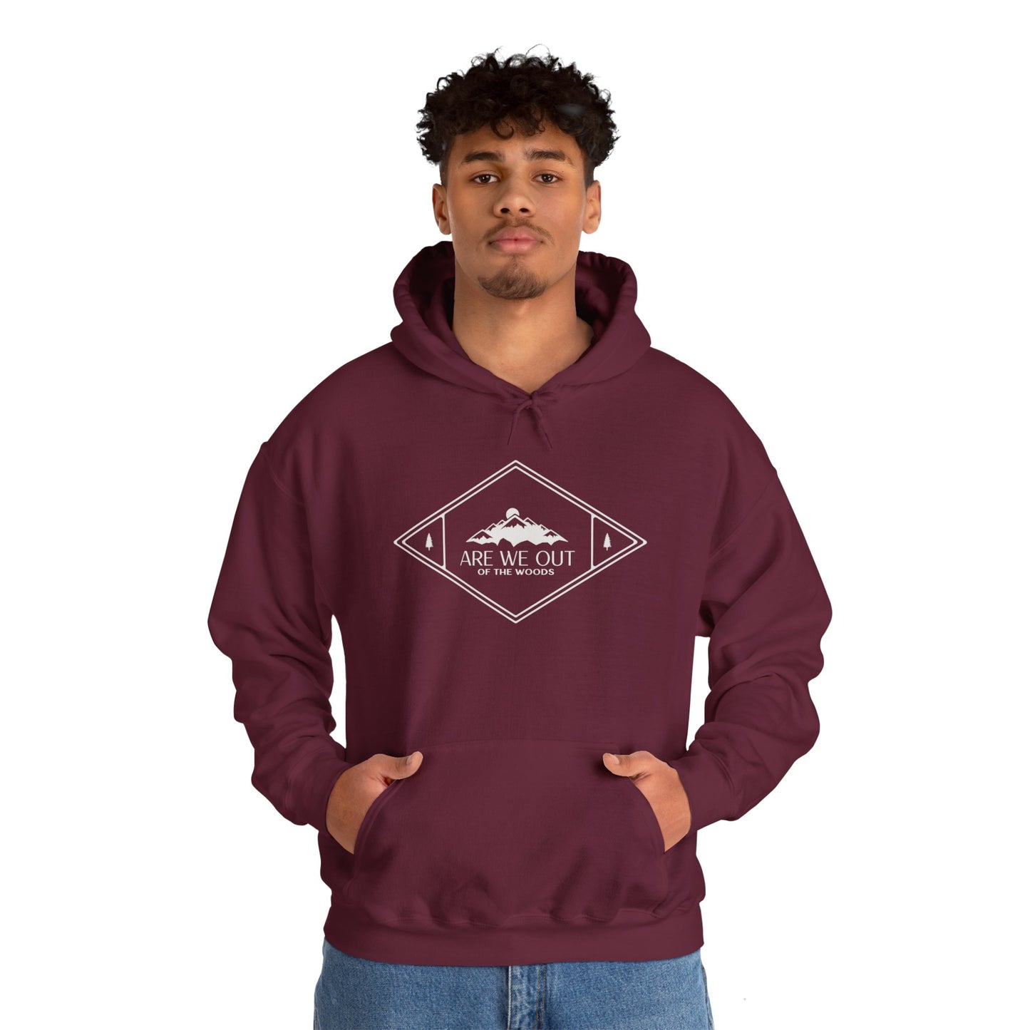 Hooded Sweatshirt "Are we out of the woods" - Man