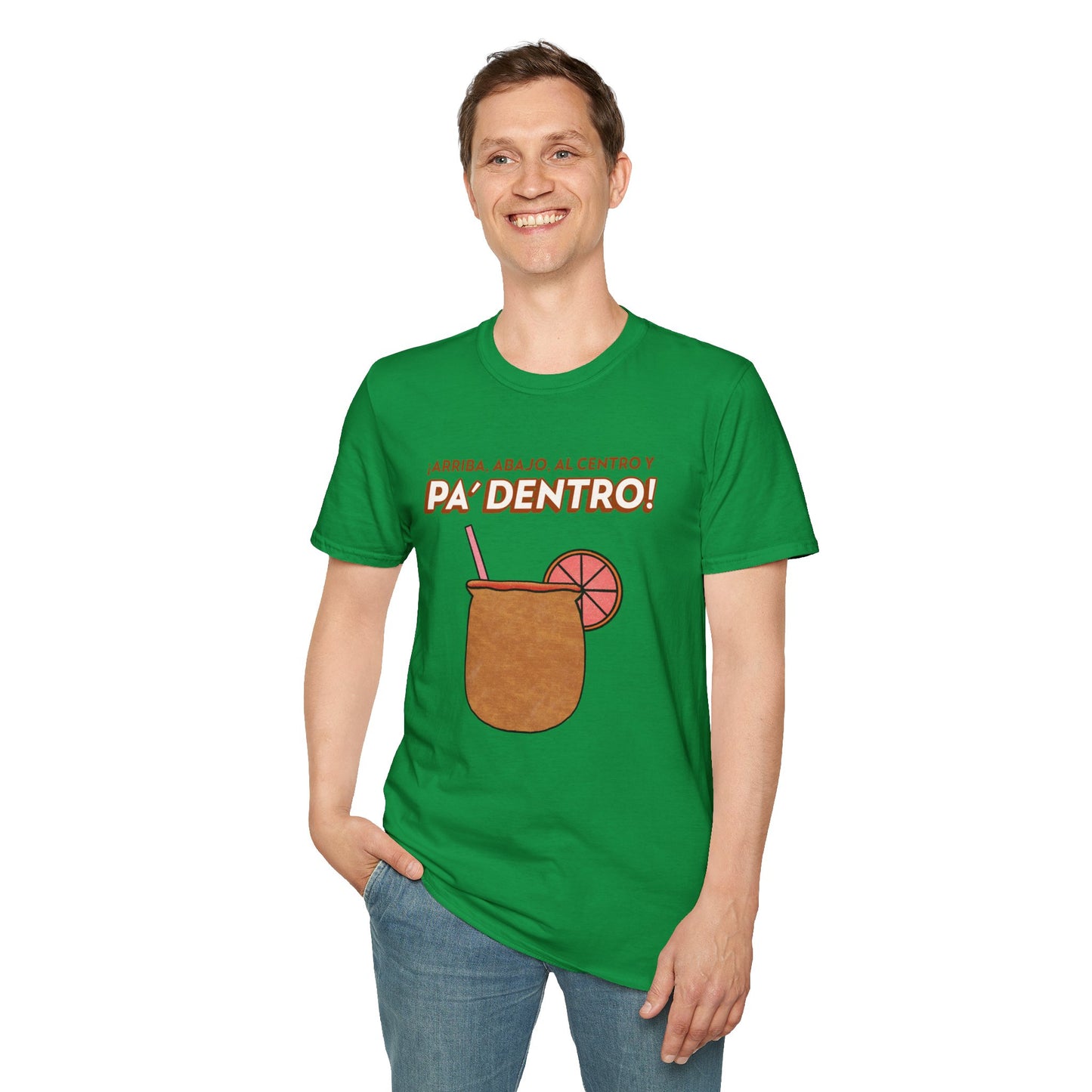 T-Shirt "Up, down, to the center and in" - Man