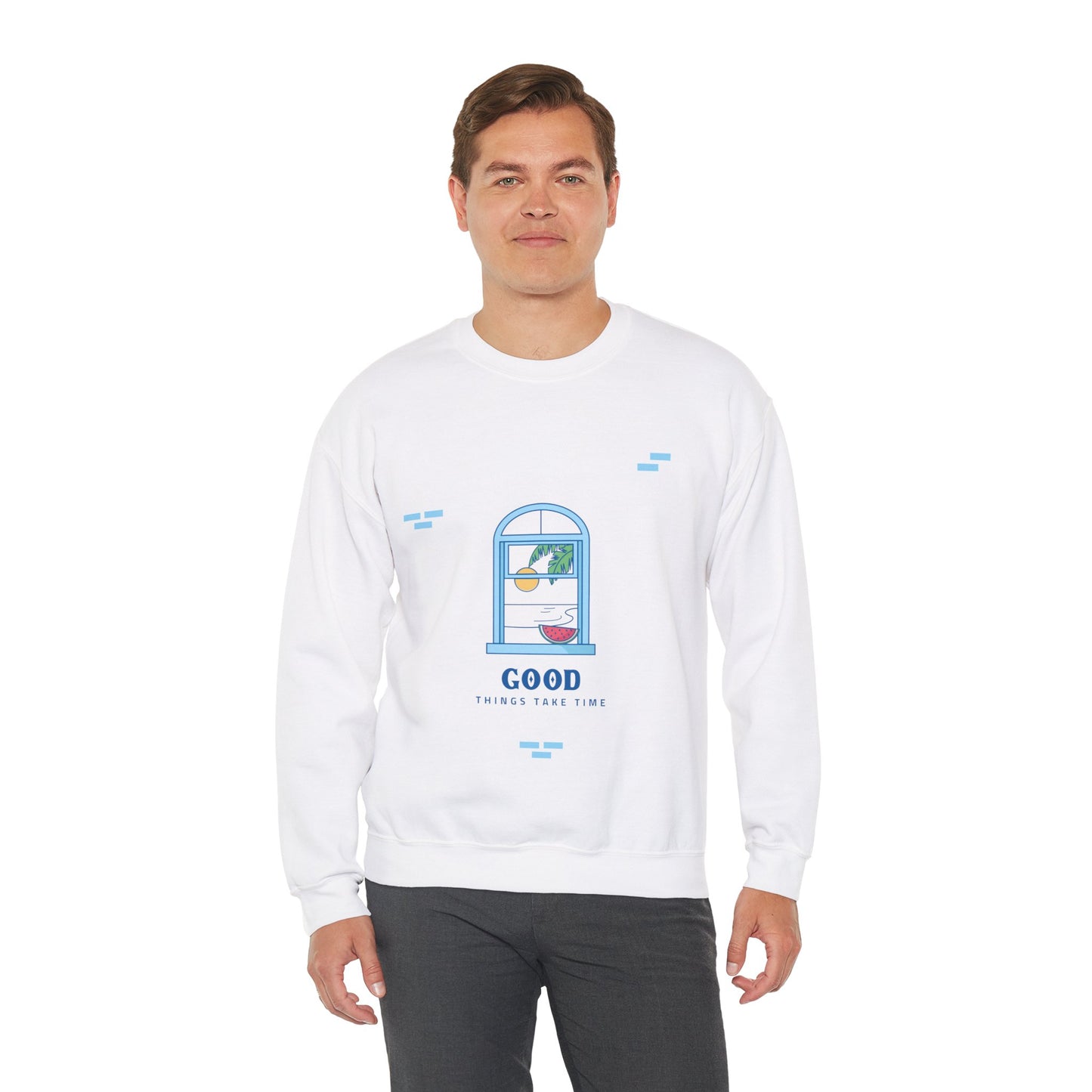 Sweatshirt "Good Things Take Time" - Men