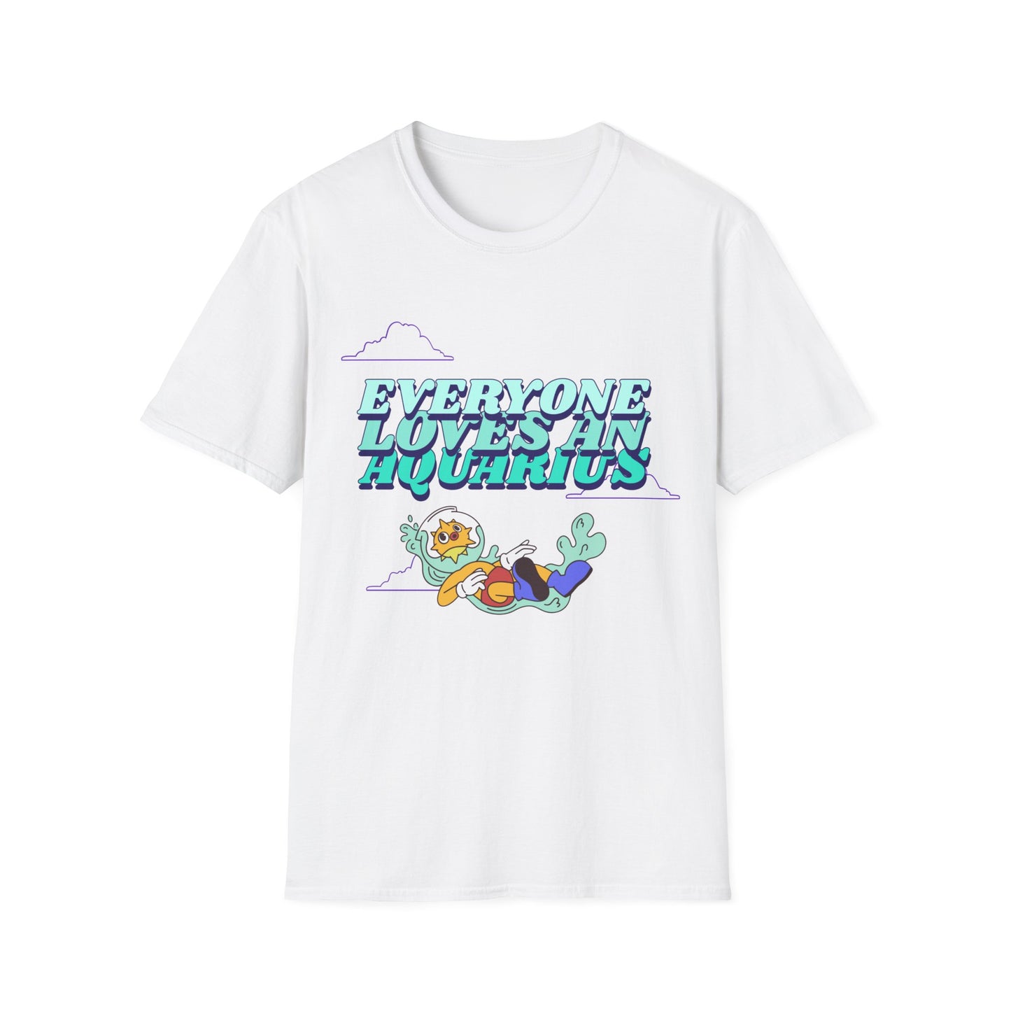 T-Shirt "Everyone loves an Aquarius" | Menu