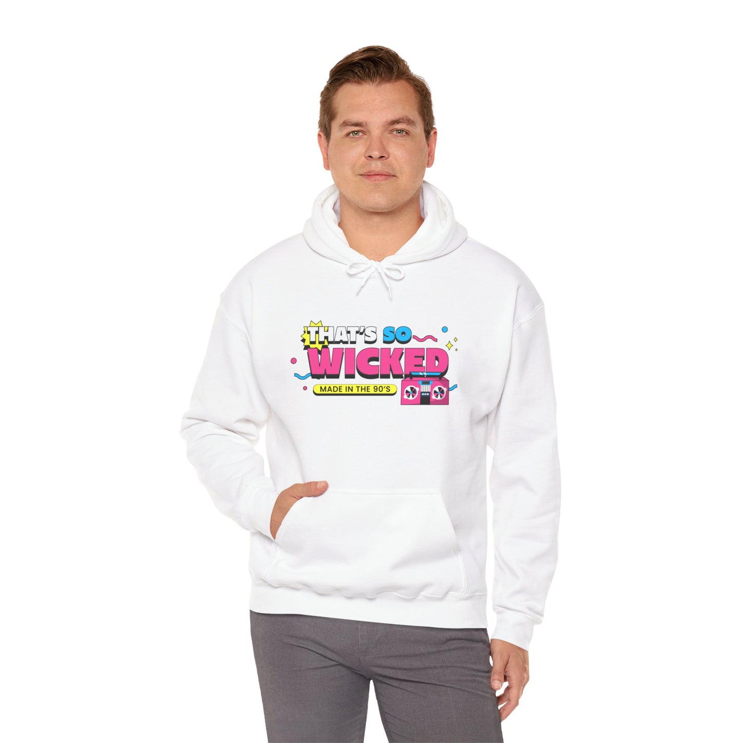 "90's Kid" Hooded Sweatshirt - Man