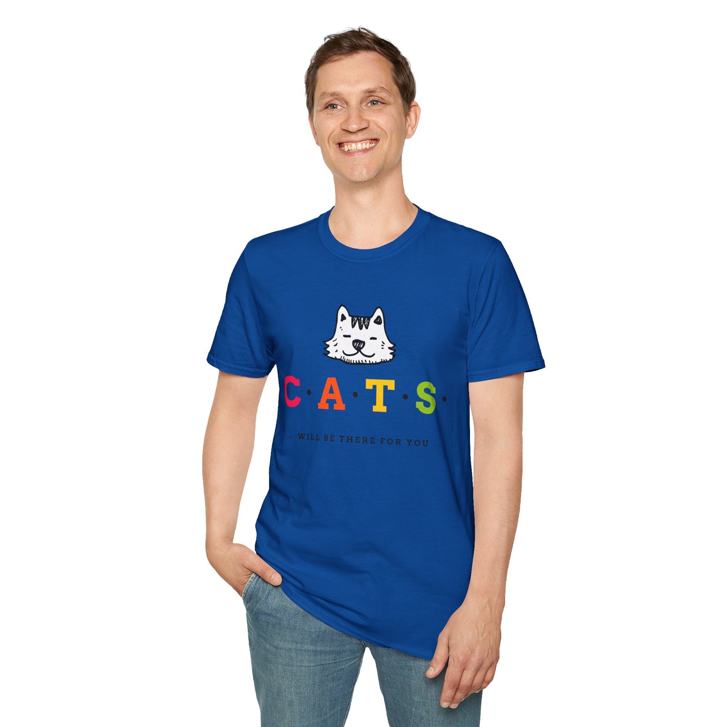 T-Shirt "Cats will be there for you" | Men