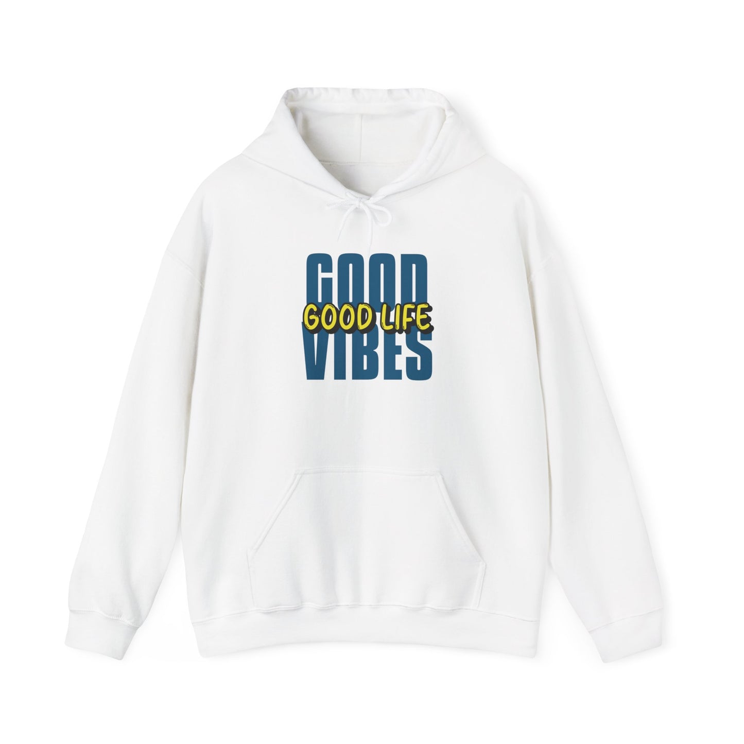 Moletom com capuz "Good Vibes, Good Life" - Mulher