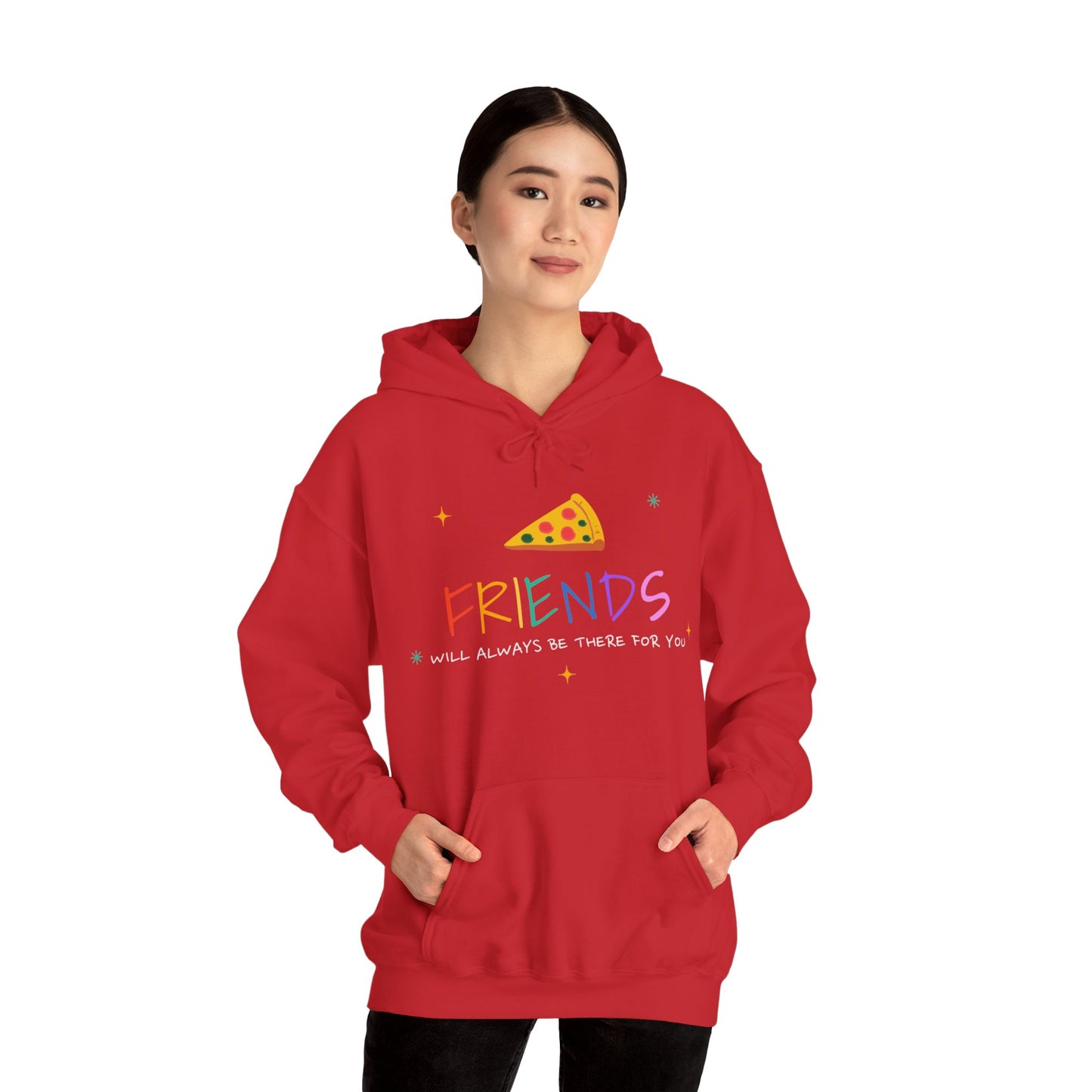 Switshirt with Hood "Friends will always be there for you" - Woman