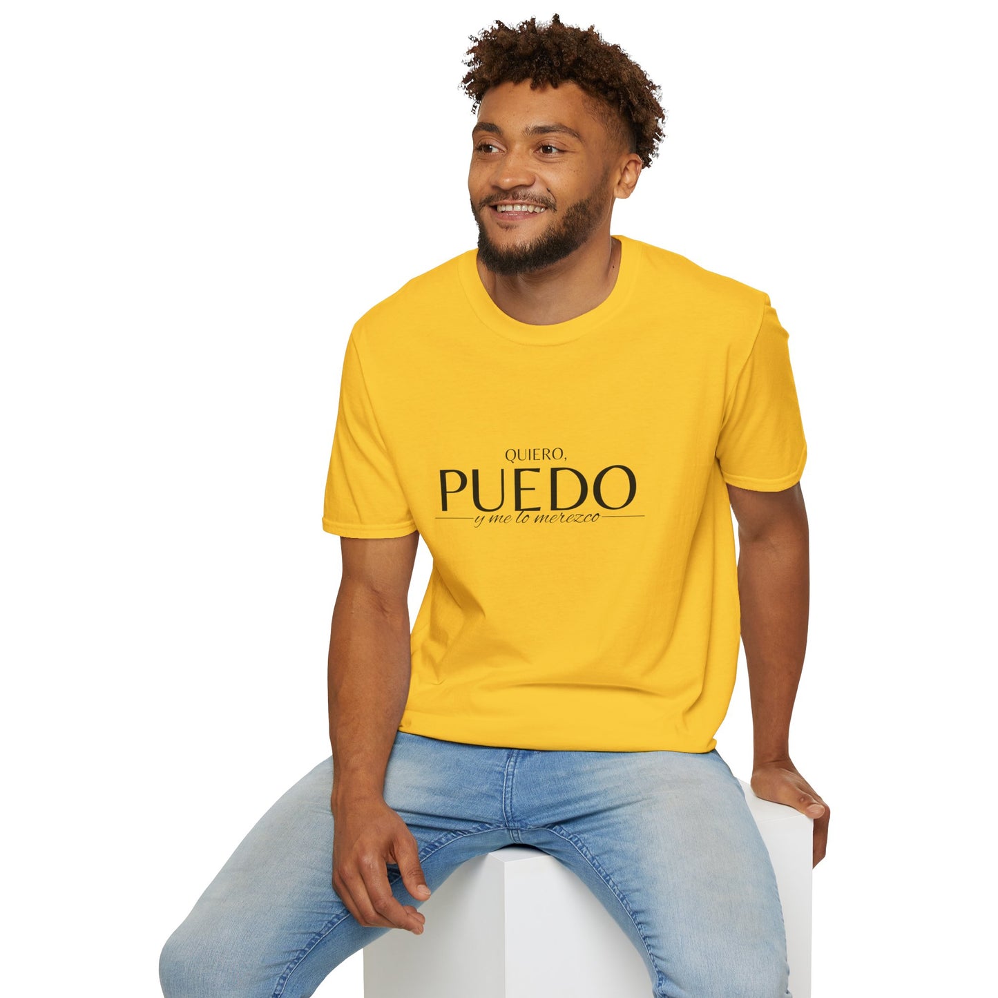 T-Shirt 'Quiero, Puedo y Me lo Merezco'  | Woman  | Reclama lo Mejor del Universo en Romero's