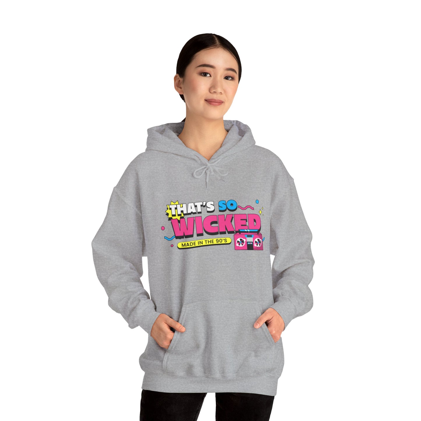 Sweatshirt com Capuz "90's Kid" - Mulher