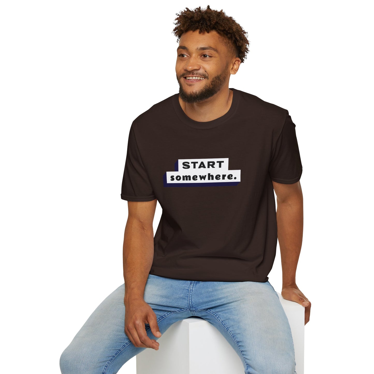 "'Start Somewhere' T-shirt | Men | Romero's: Style with Purpose"