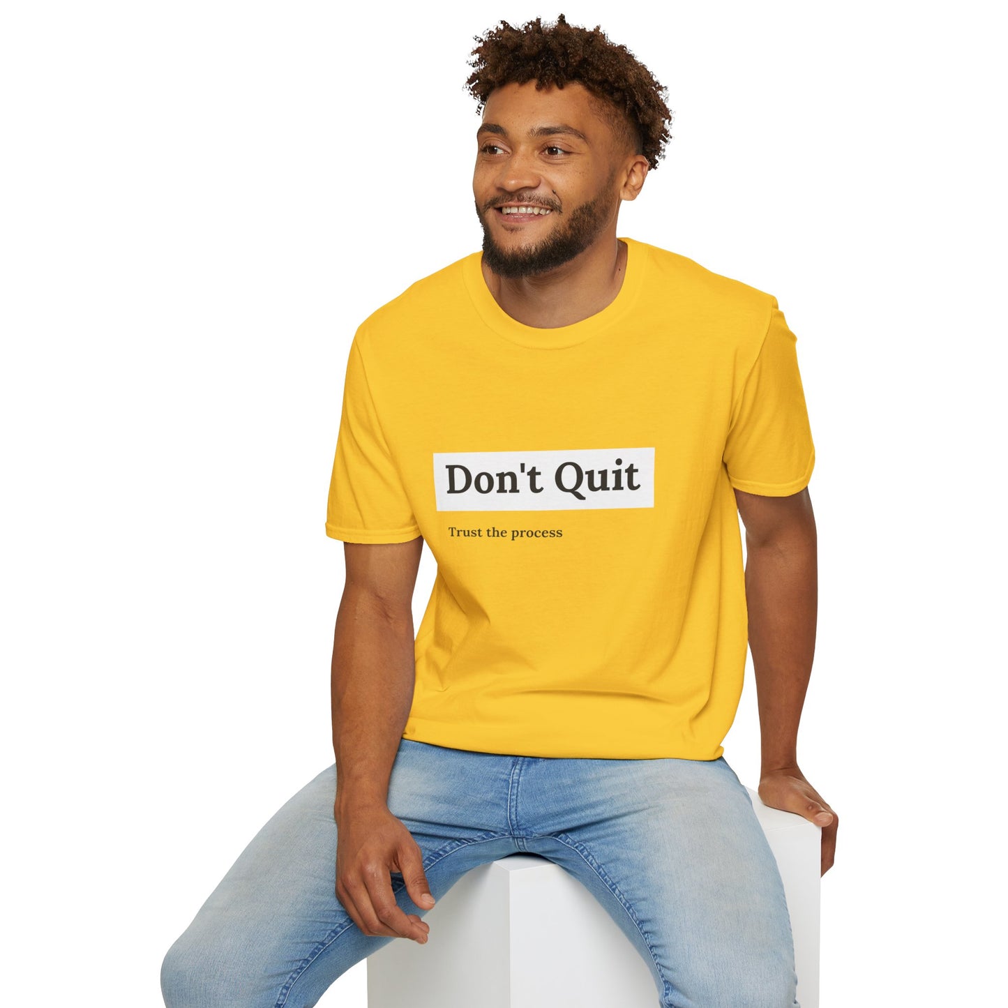 "T-shirt 'Don't Quit, Trust the Process' | Man | Romero's: Estilo con Intención"