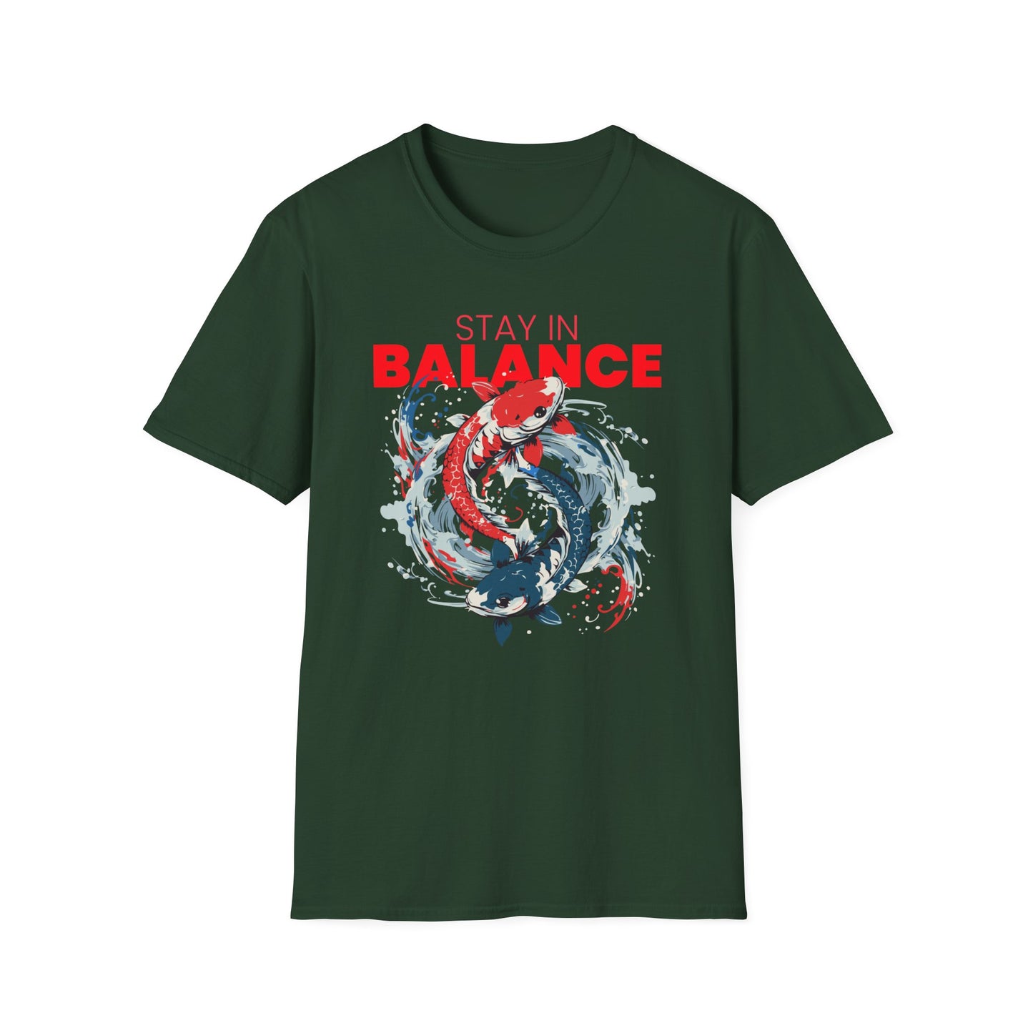 T-Shirt "Stay in Balance: Ying Yang Fish" | Men | Romero's - Style with Purpose