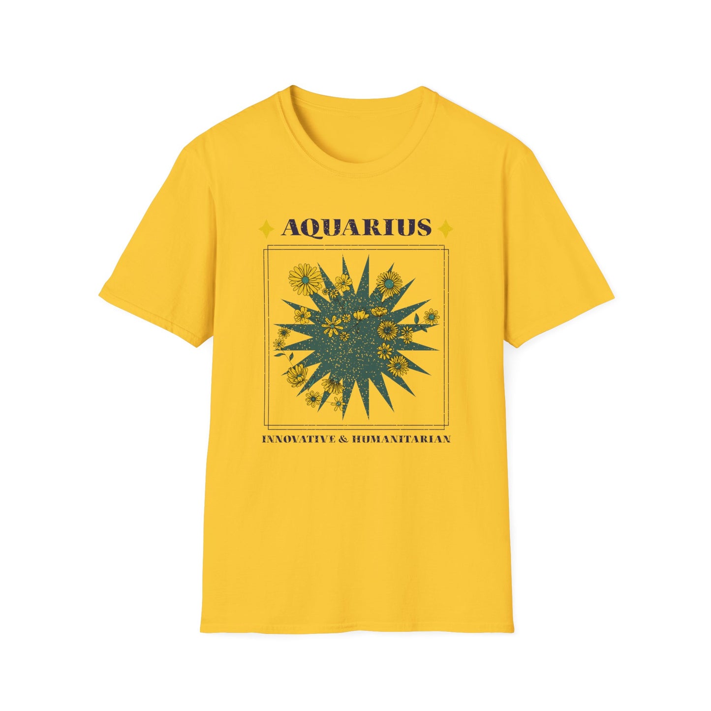 T-Shirt "Aquário: Inovador e Humanitário" - Homem