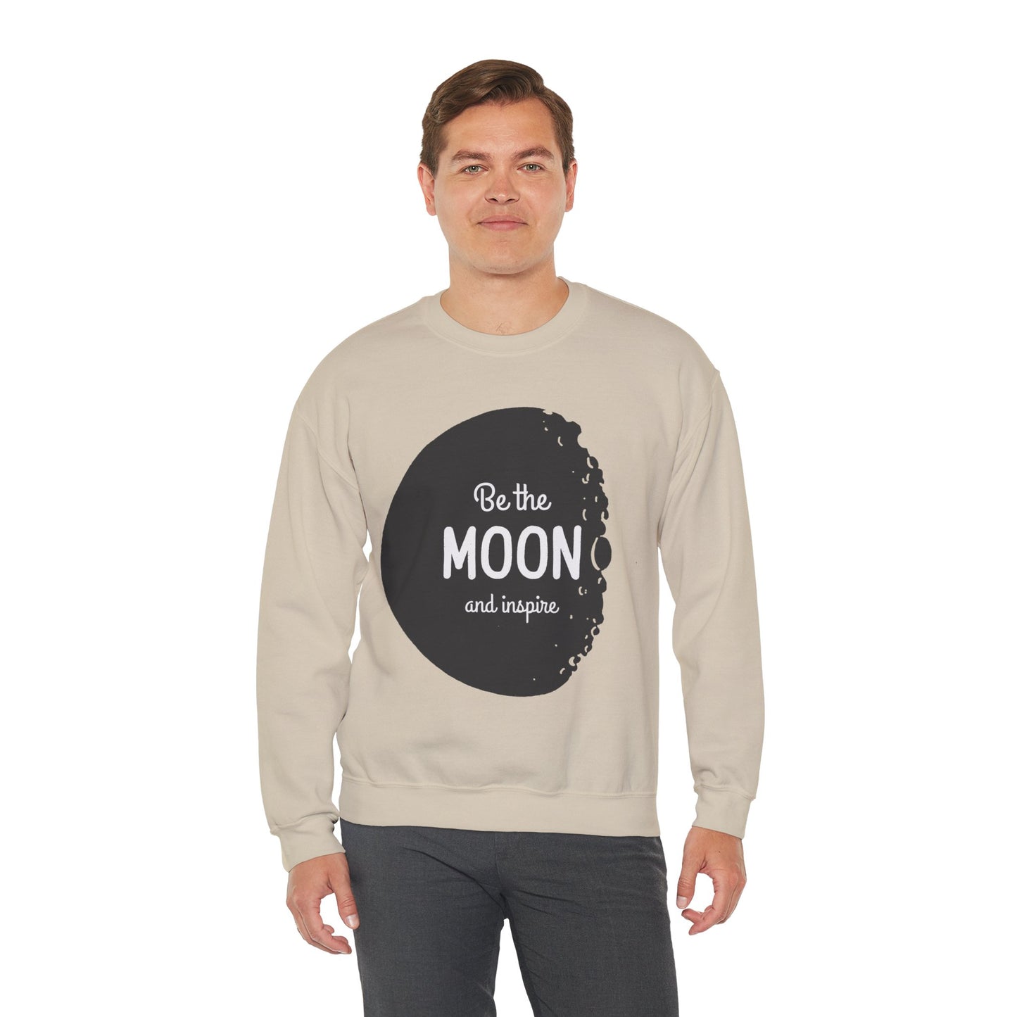 Sweatshirt "Seja a Lua e Inspire" - Homem