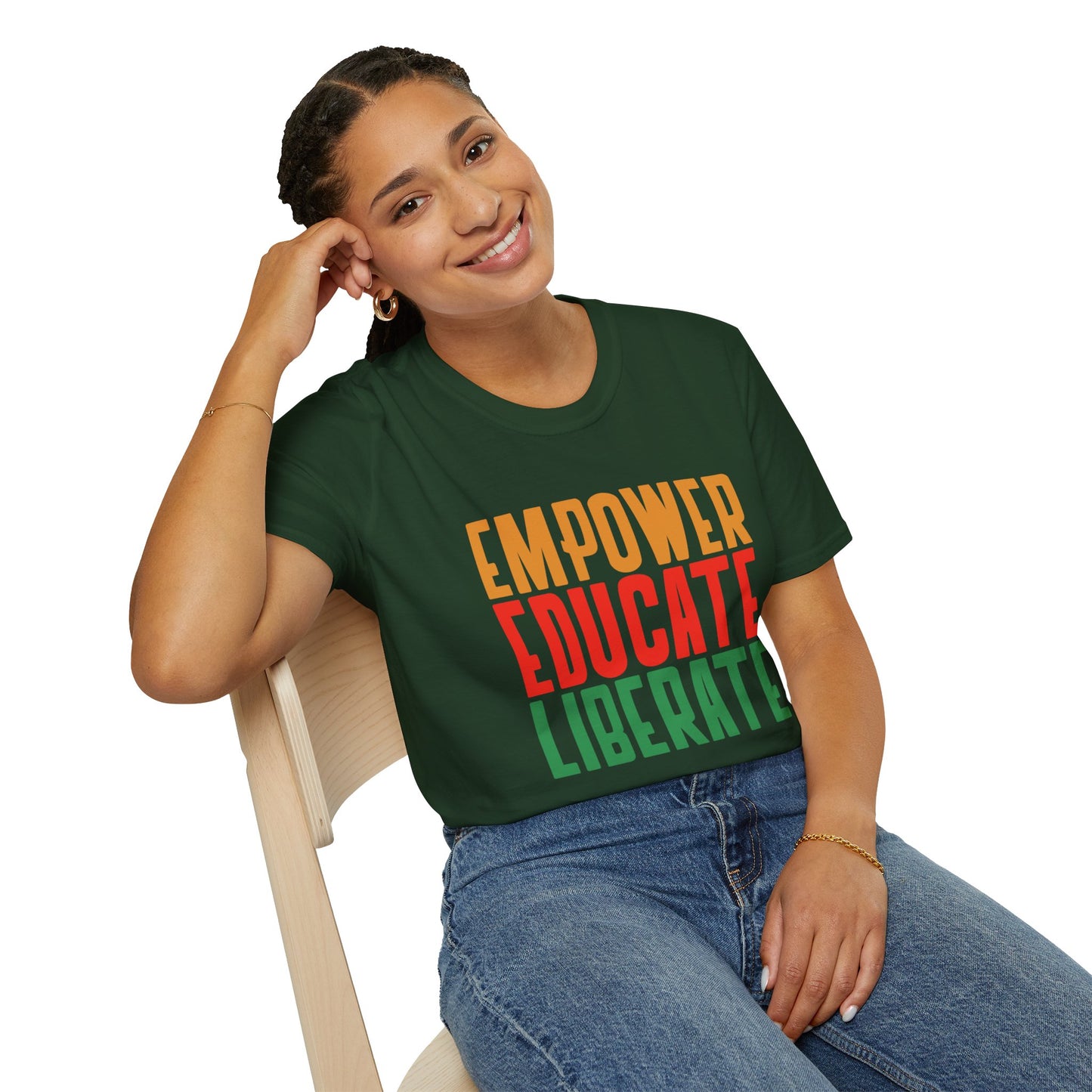 T-Shirt 'Empower, Educate, Liberate': Celebrating Diversity at Romero's | Women