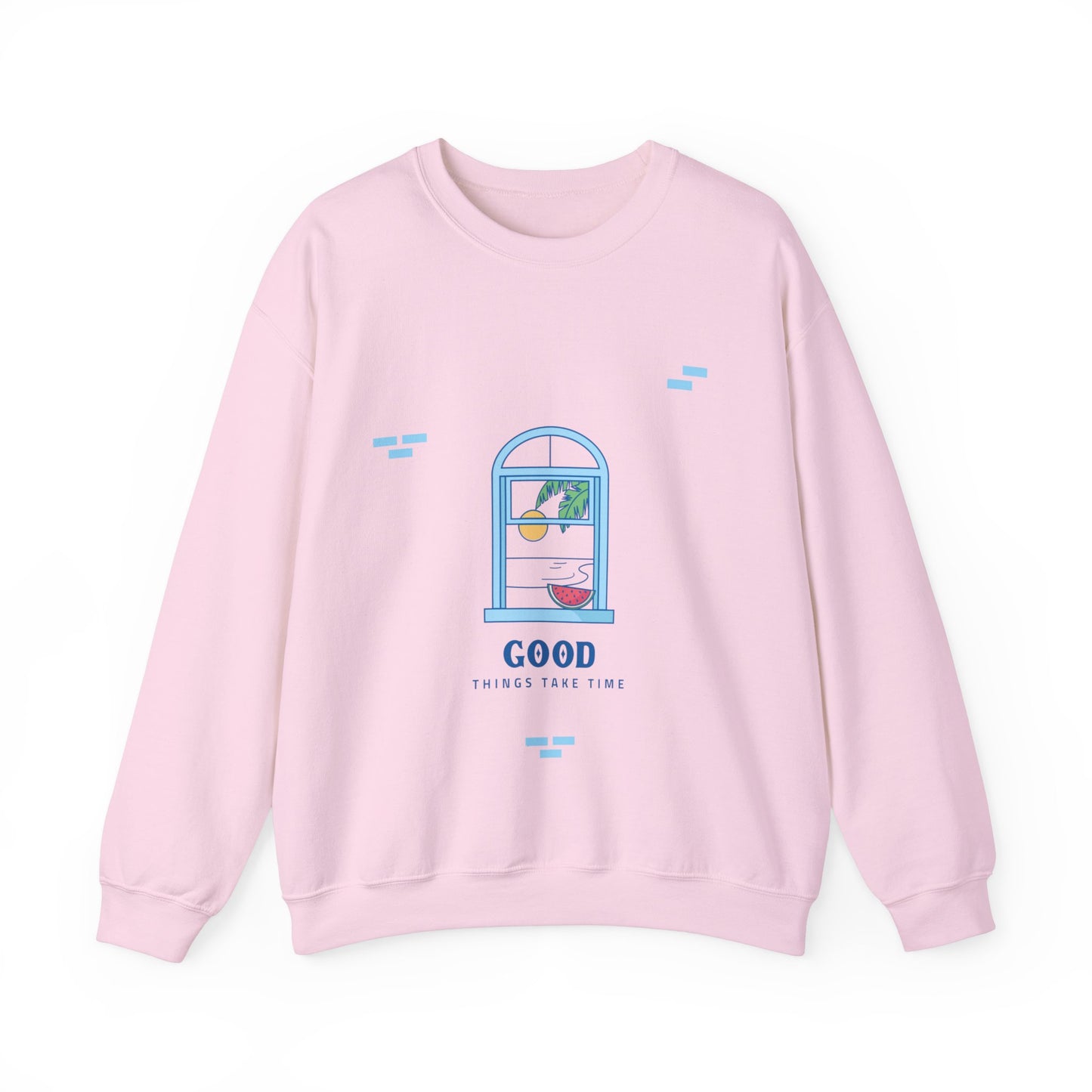 Sweatshirt "Good Things Take Time" - Women