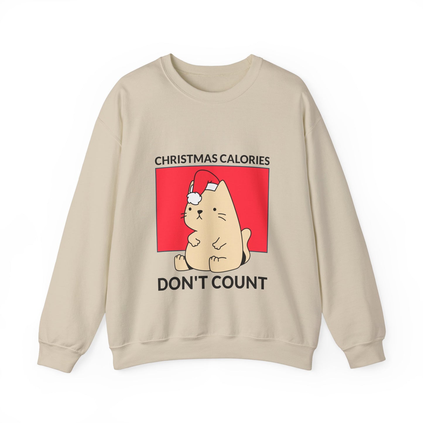 Sweatshirt "As calorias de Natal não contam" - Homem