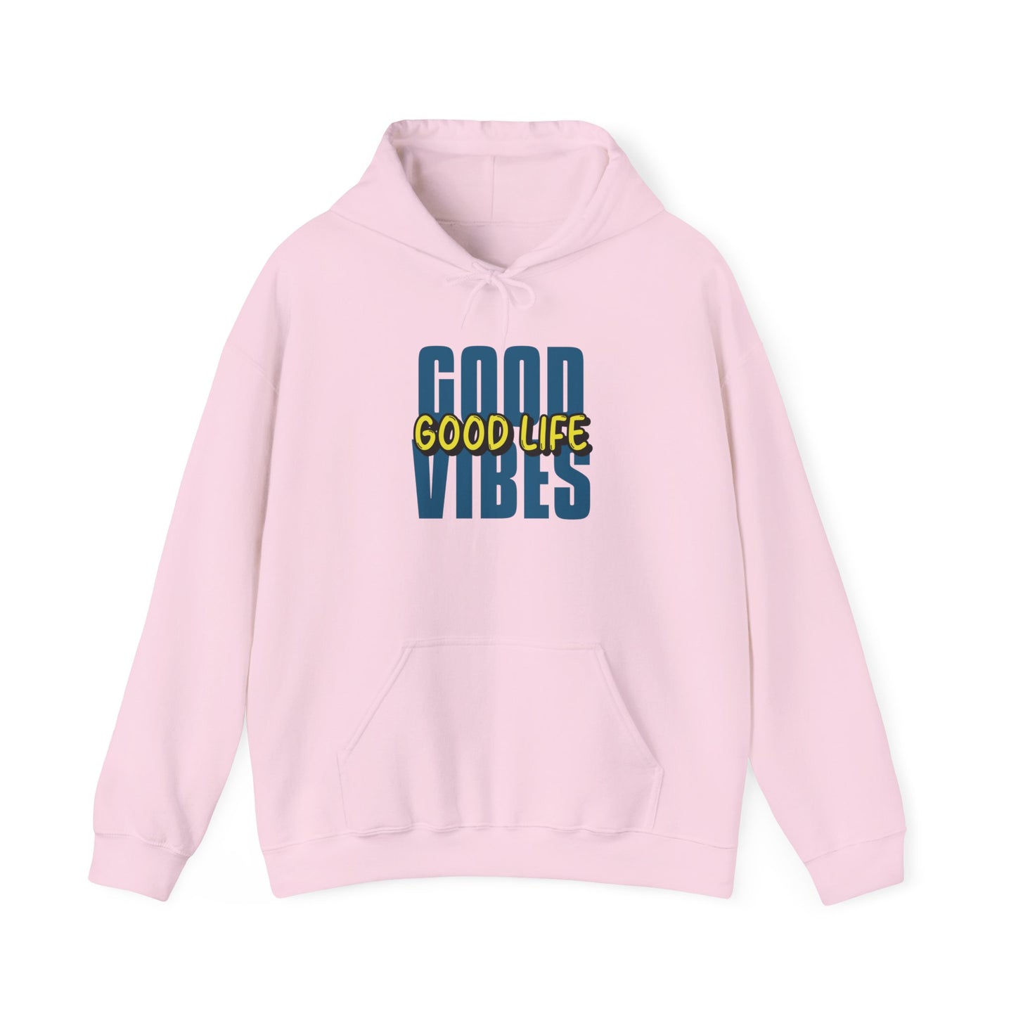 Moletom com capuz "Good Vibes, Good Life" - Mulher