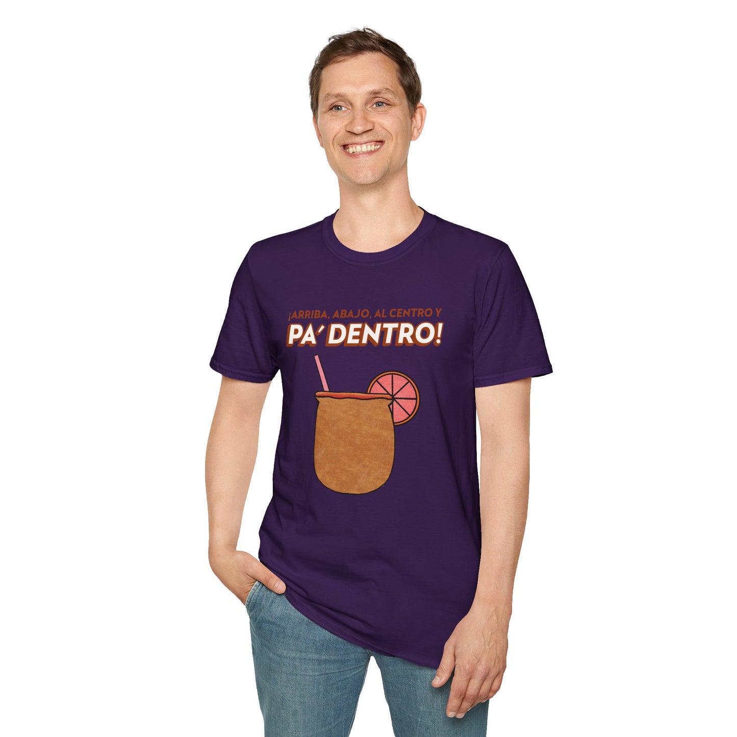 T-Shirt "Para cima, para baixo, para o centro e para dentro" - Homem