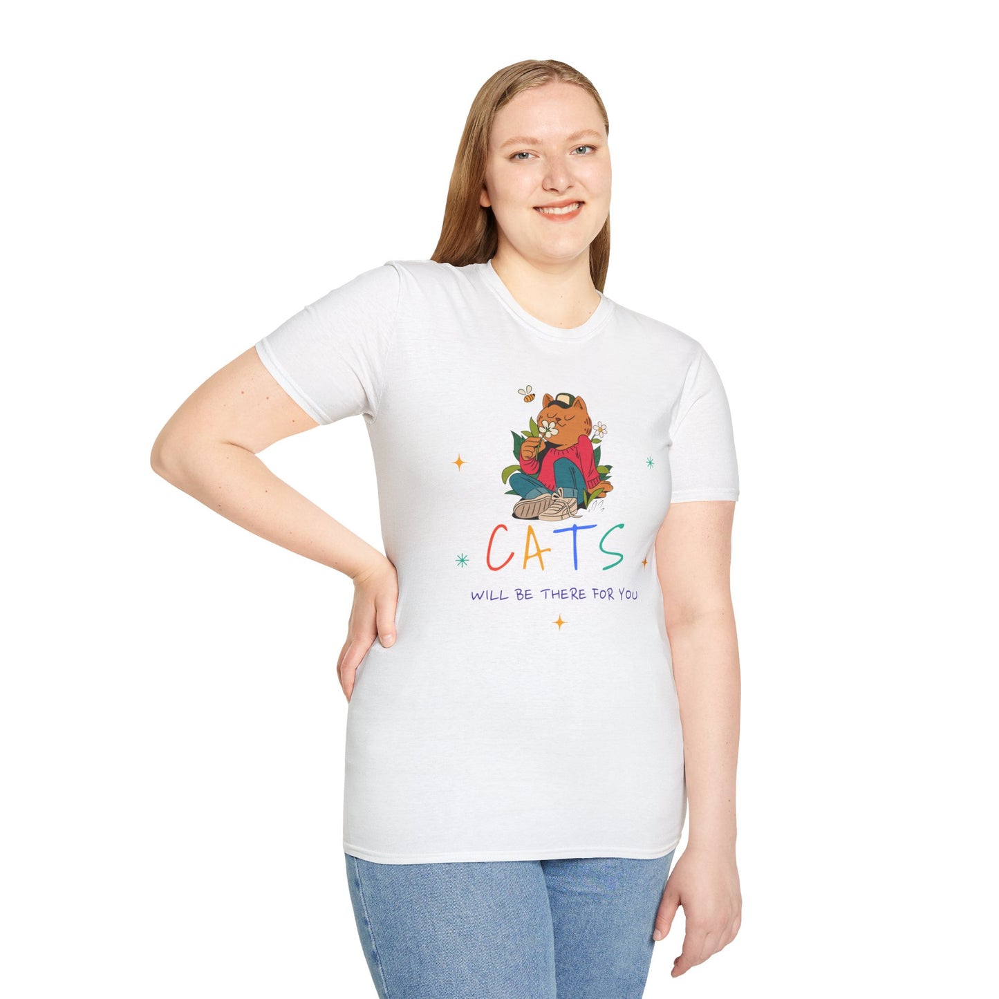 T-shirt "Os gatos estarão lá para você" - Mulher