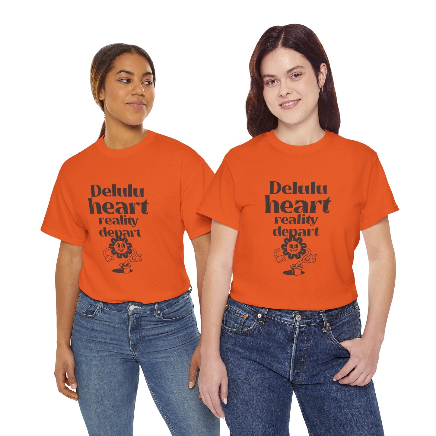 T-shirt -"Delulu Heart, Reality Depart" - Women -  Romero's