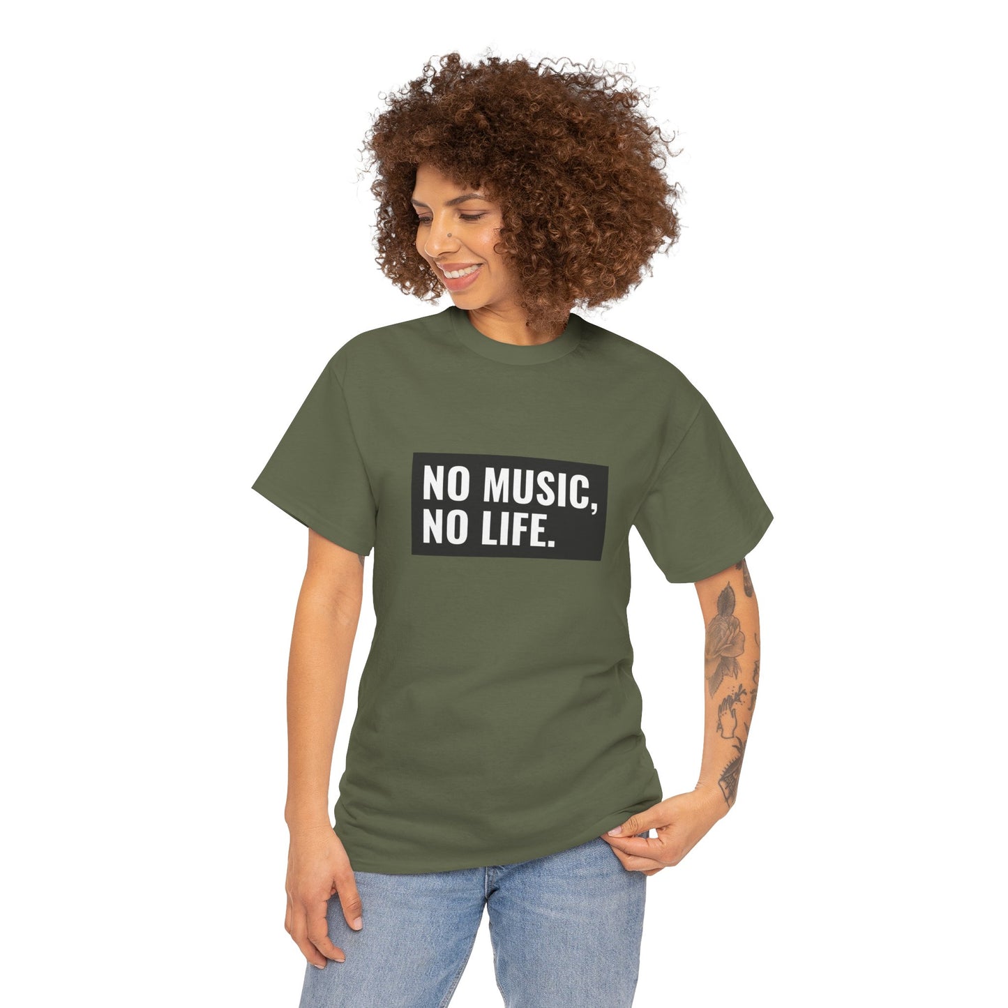 T-shirt - "Nenhuma música, nenhuma vida" | Mulheres | Romero