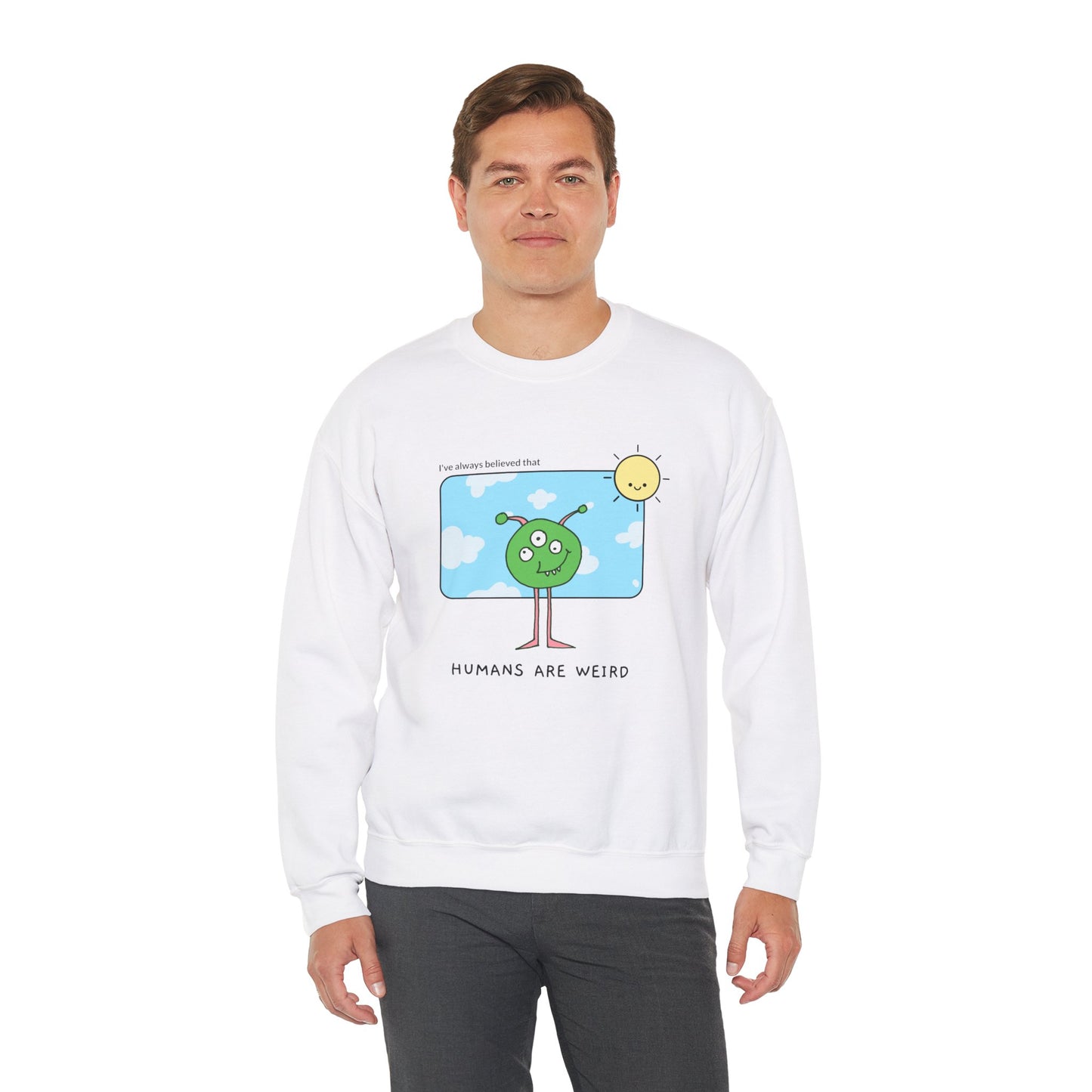 Sweatshirt "Humanos são estranhos" - Homem