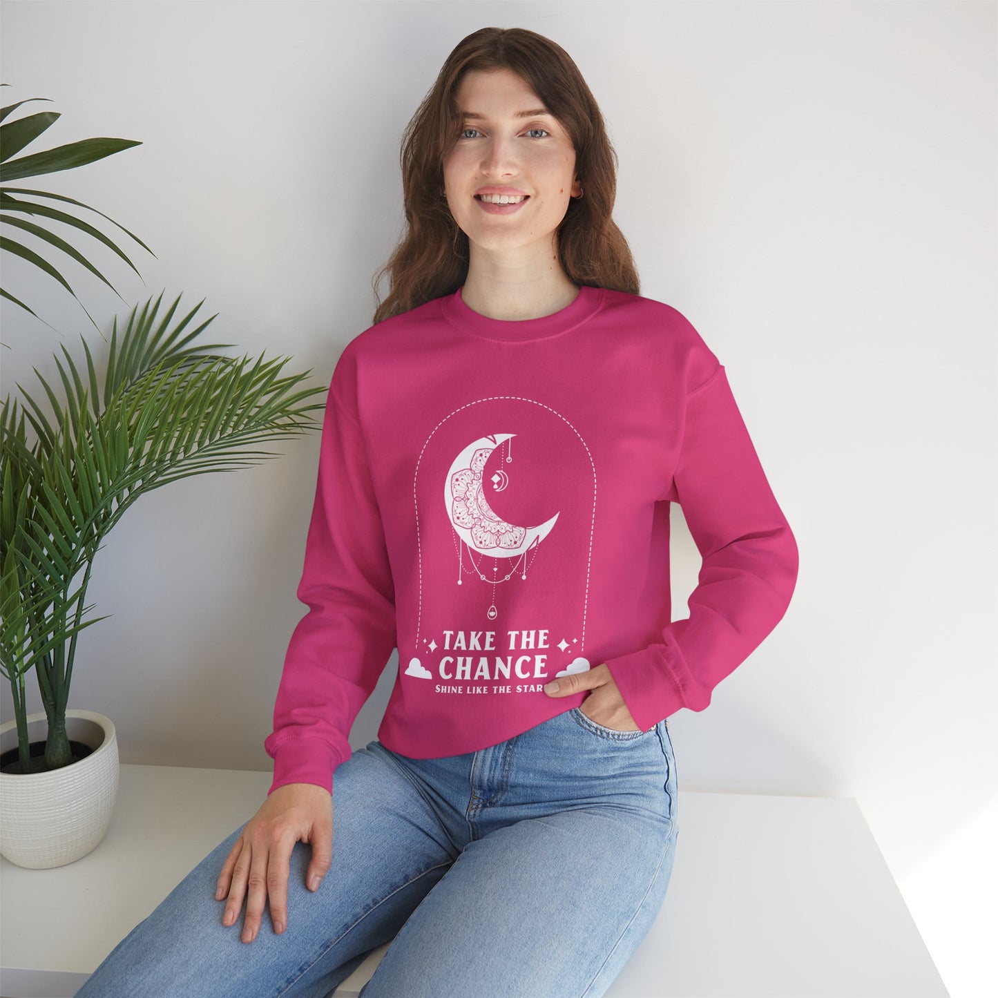 Sweatshirt "Aproveite a oportunidade, brilhe como as estrelas" - Mulher