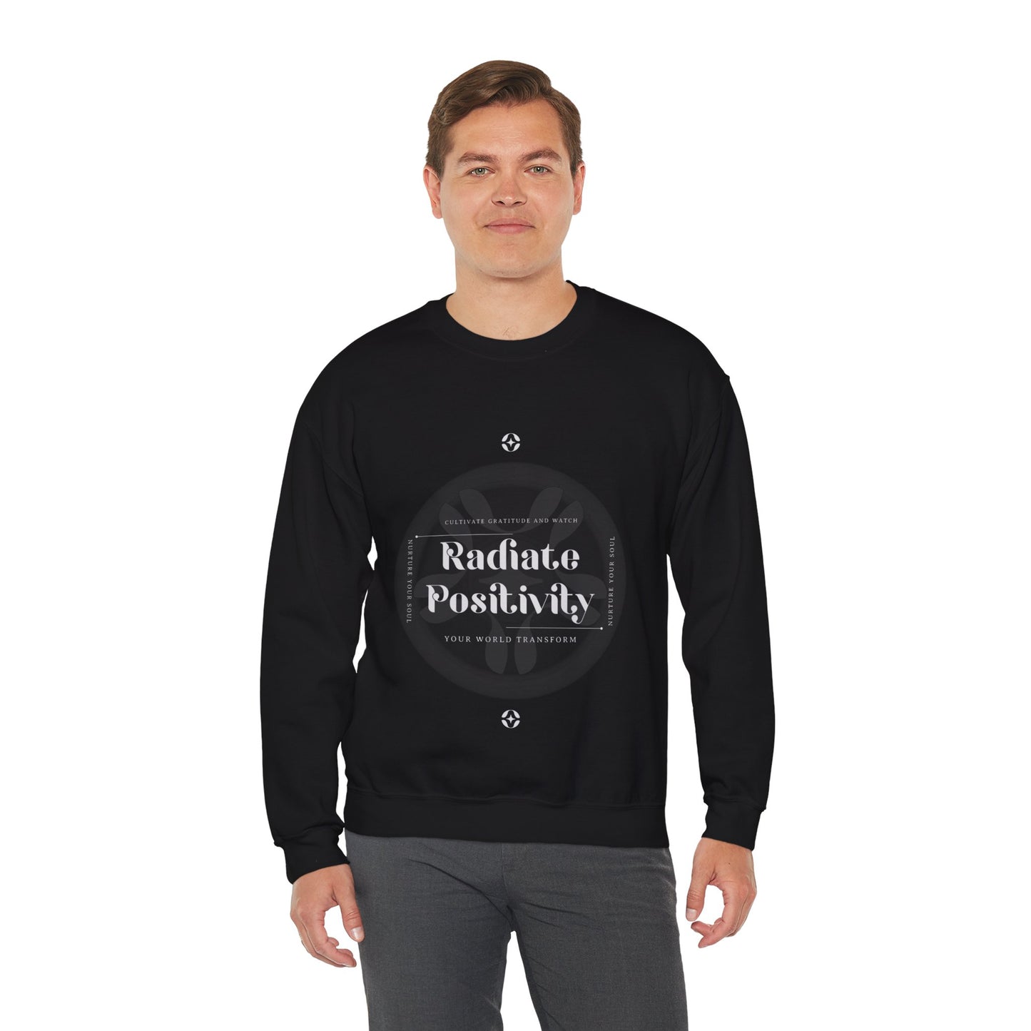 Sweatshirt "Irradiar Positividade" - Homem