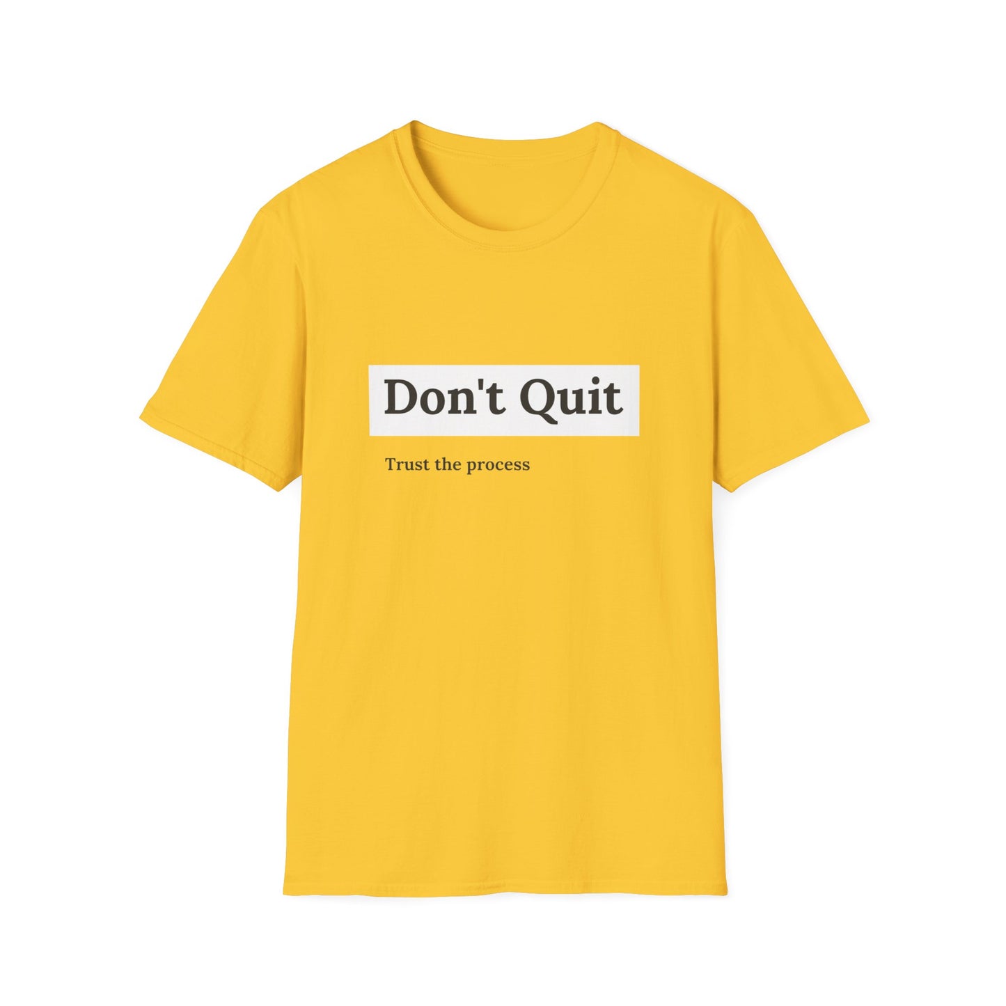 "T-shirt 'Don't Quit, Trust the Process' | Woman  | Romero's: Estilo con Intención"