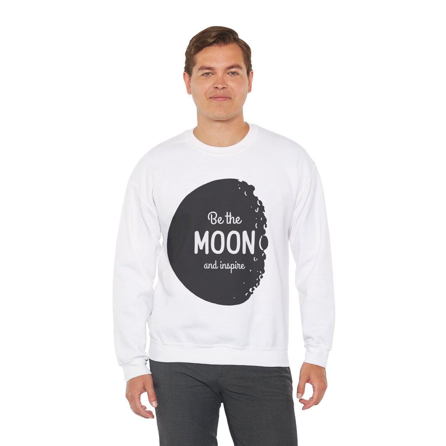 Sweatshirt "Seja a Lua e Inspire" - Homem